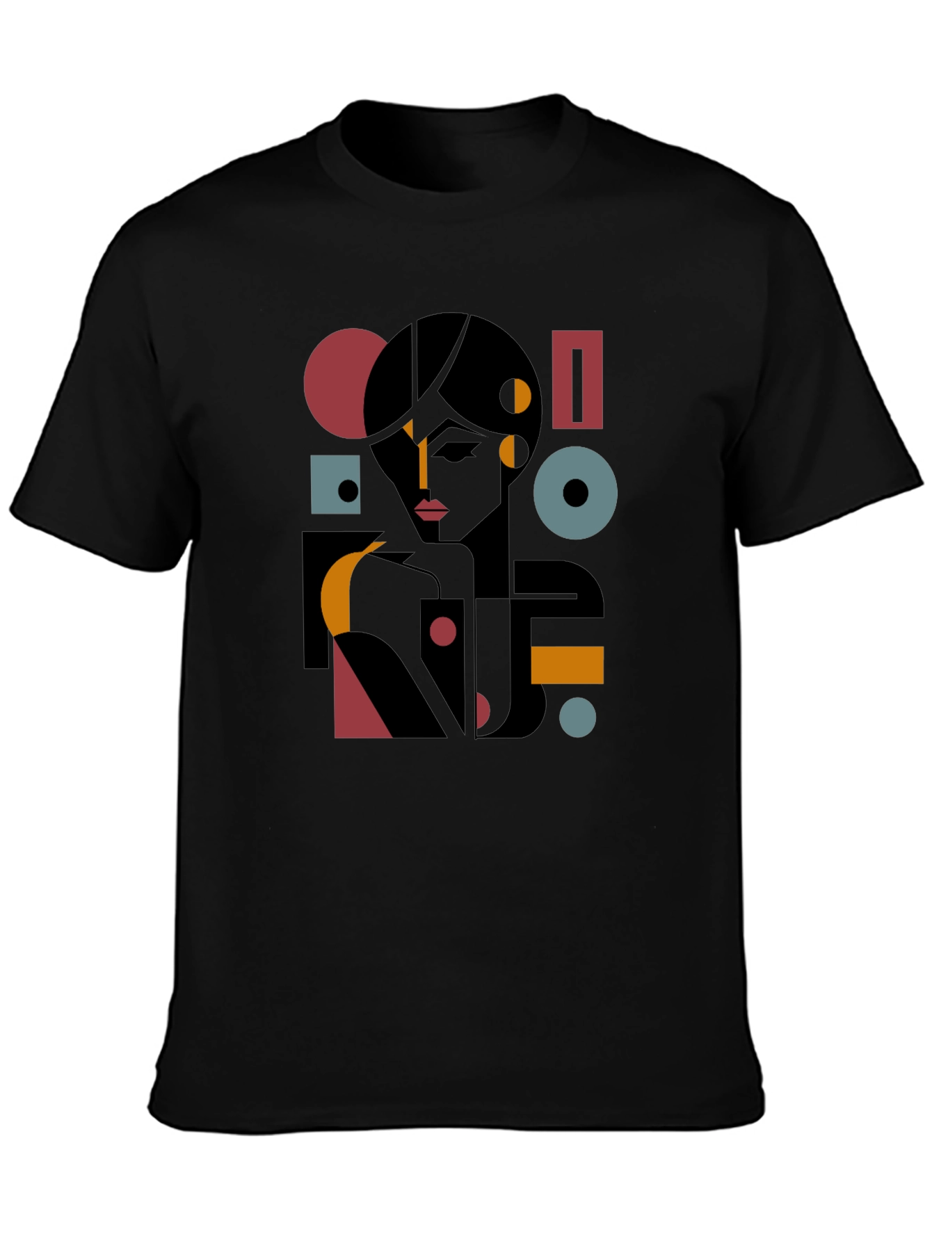 Abstract Geometric Woman Graphic Tee