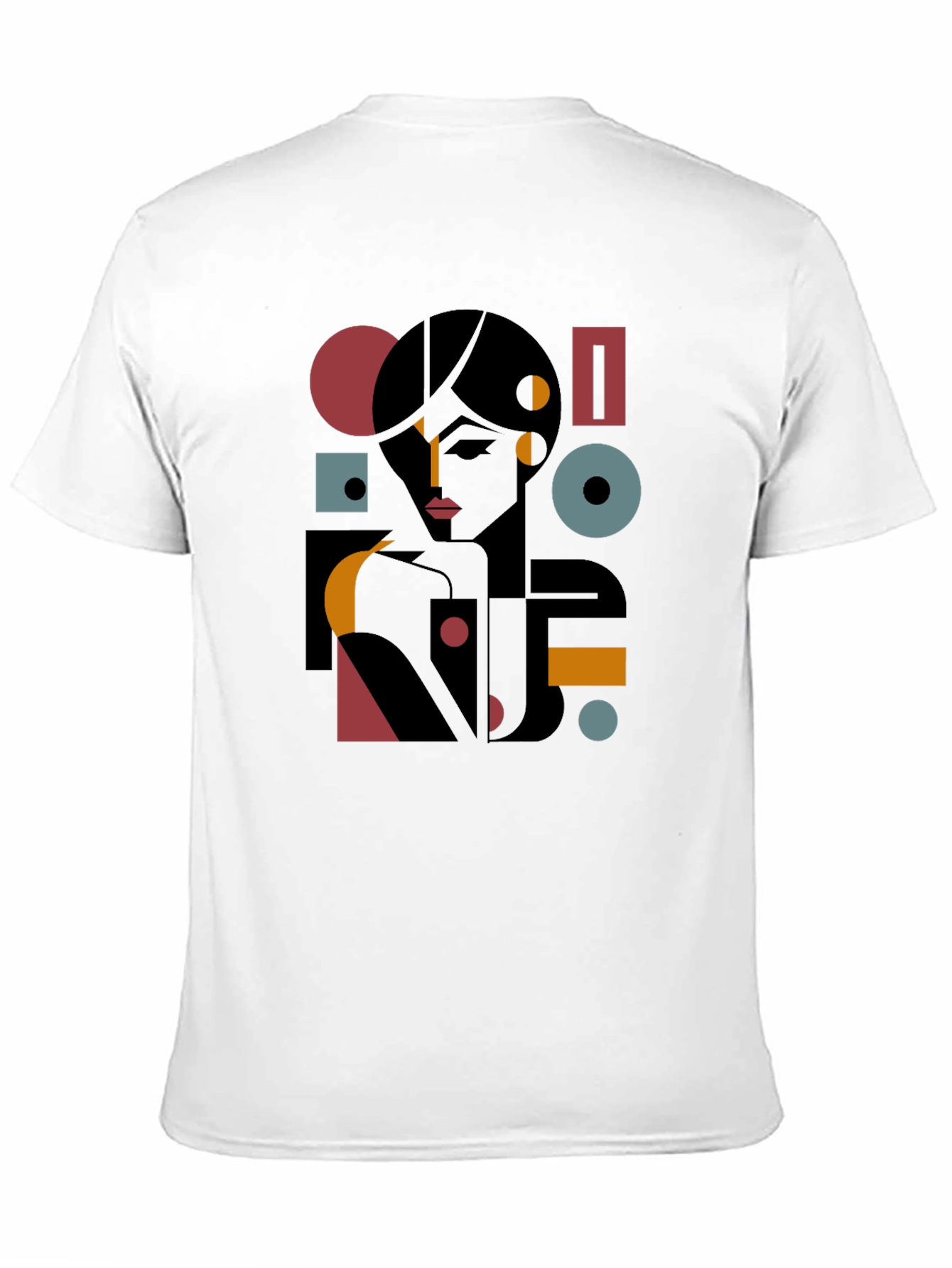 Abstract Geometric Woman Graphic Tee