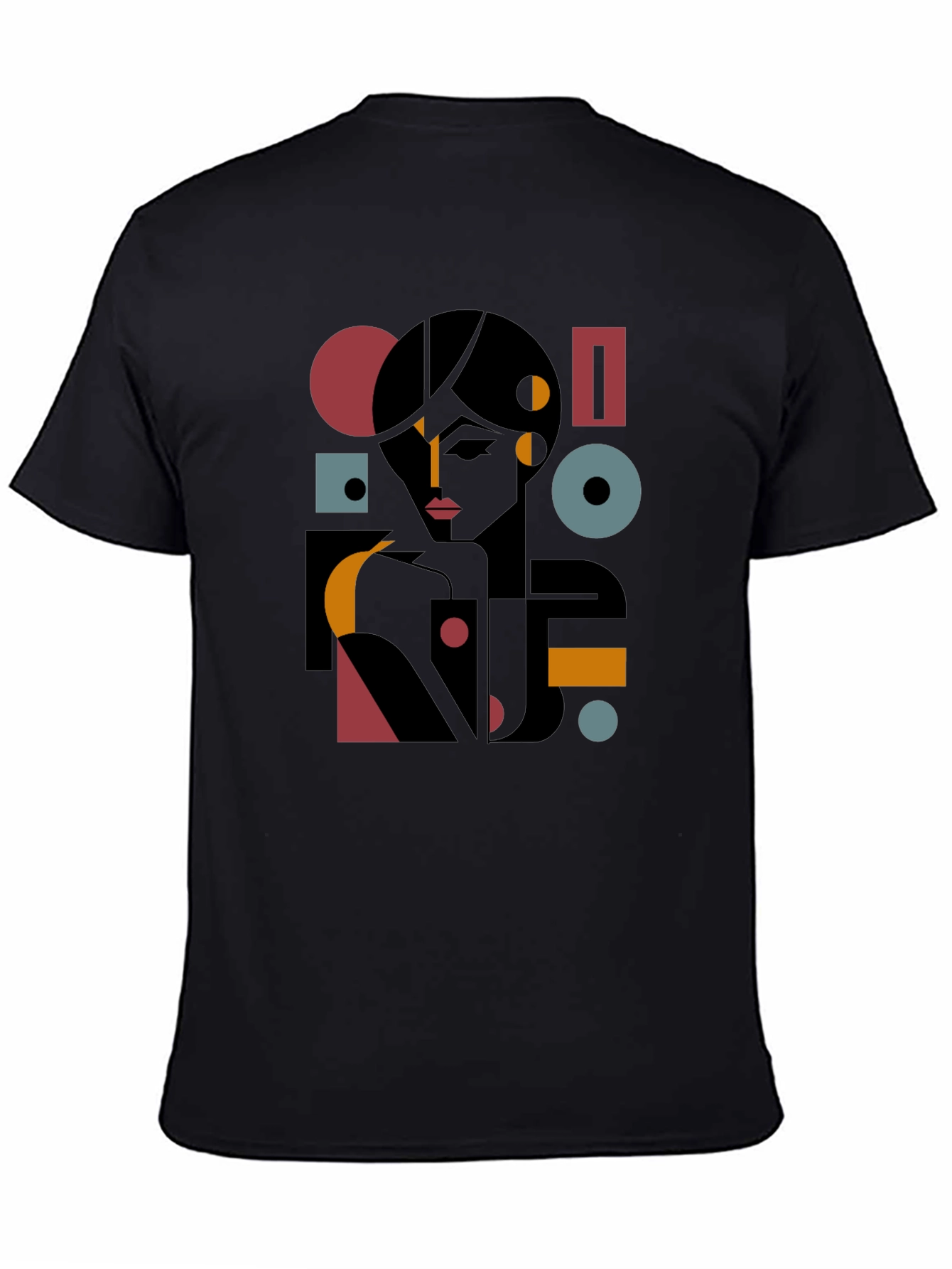 Abstract Geometric Woman Graphic Tee