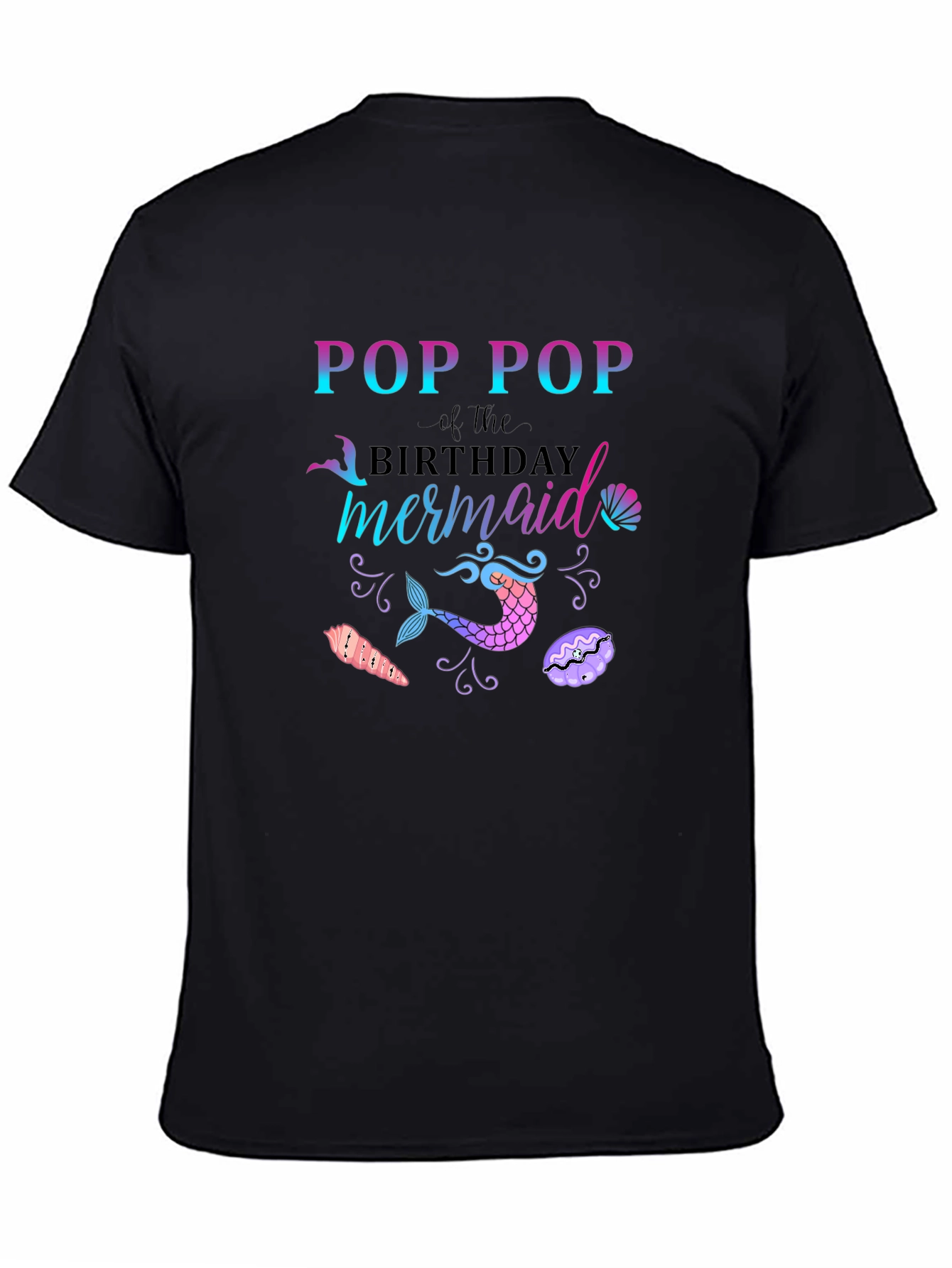 Pop Pop Mermaid Birthday T-Shirt