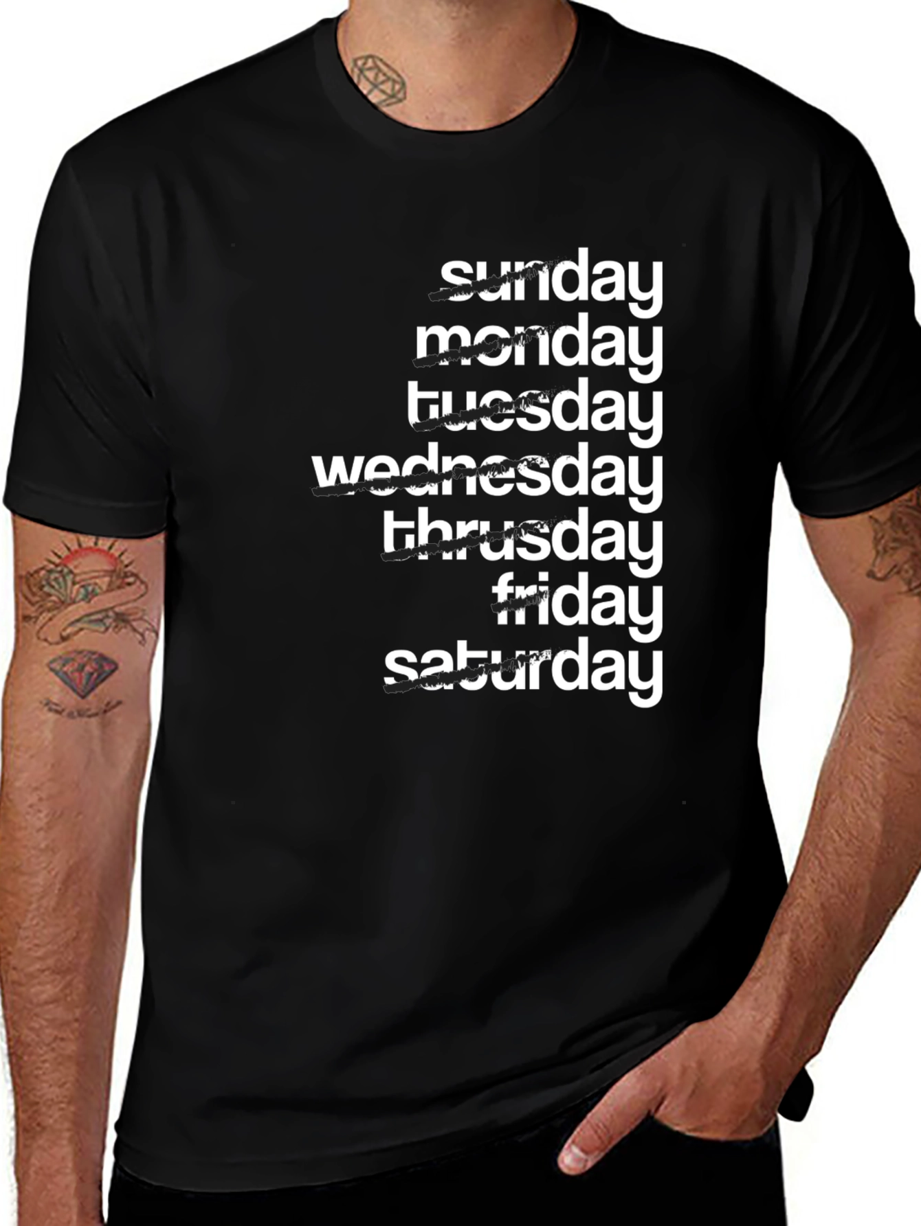 Days of the Week Graphic Tee