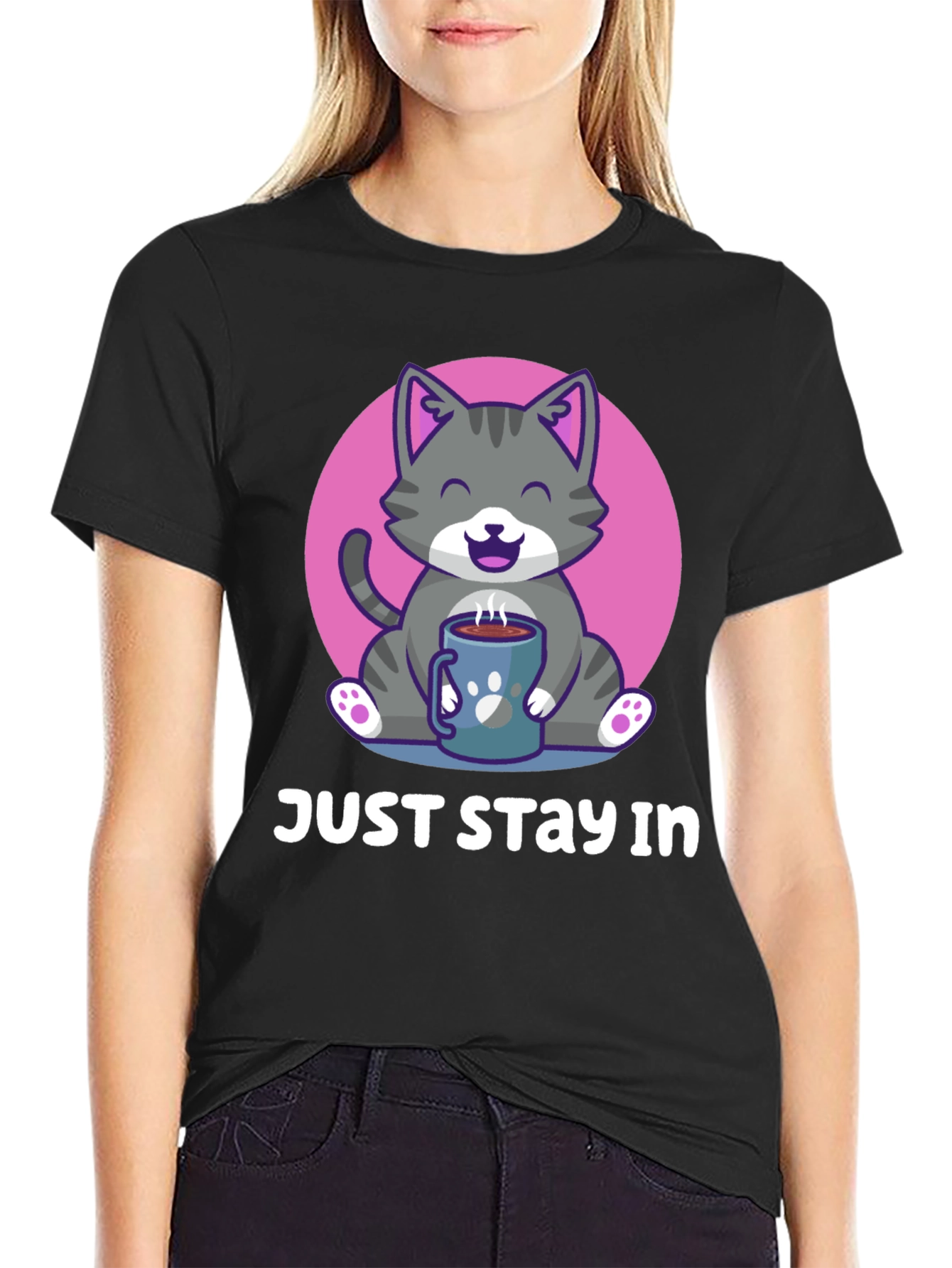 Just Stay In Cat T-Shirt