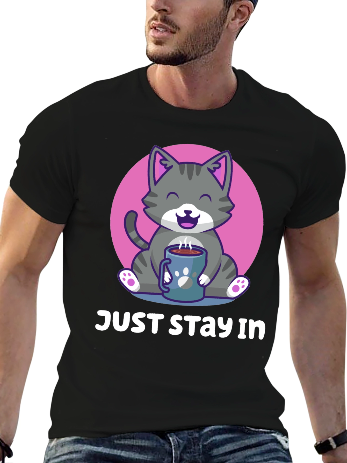 Just Stay In Cat T-Shirt