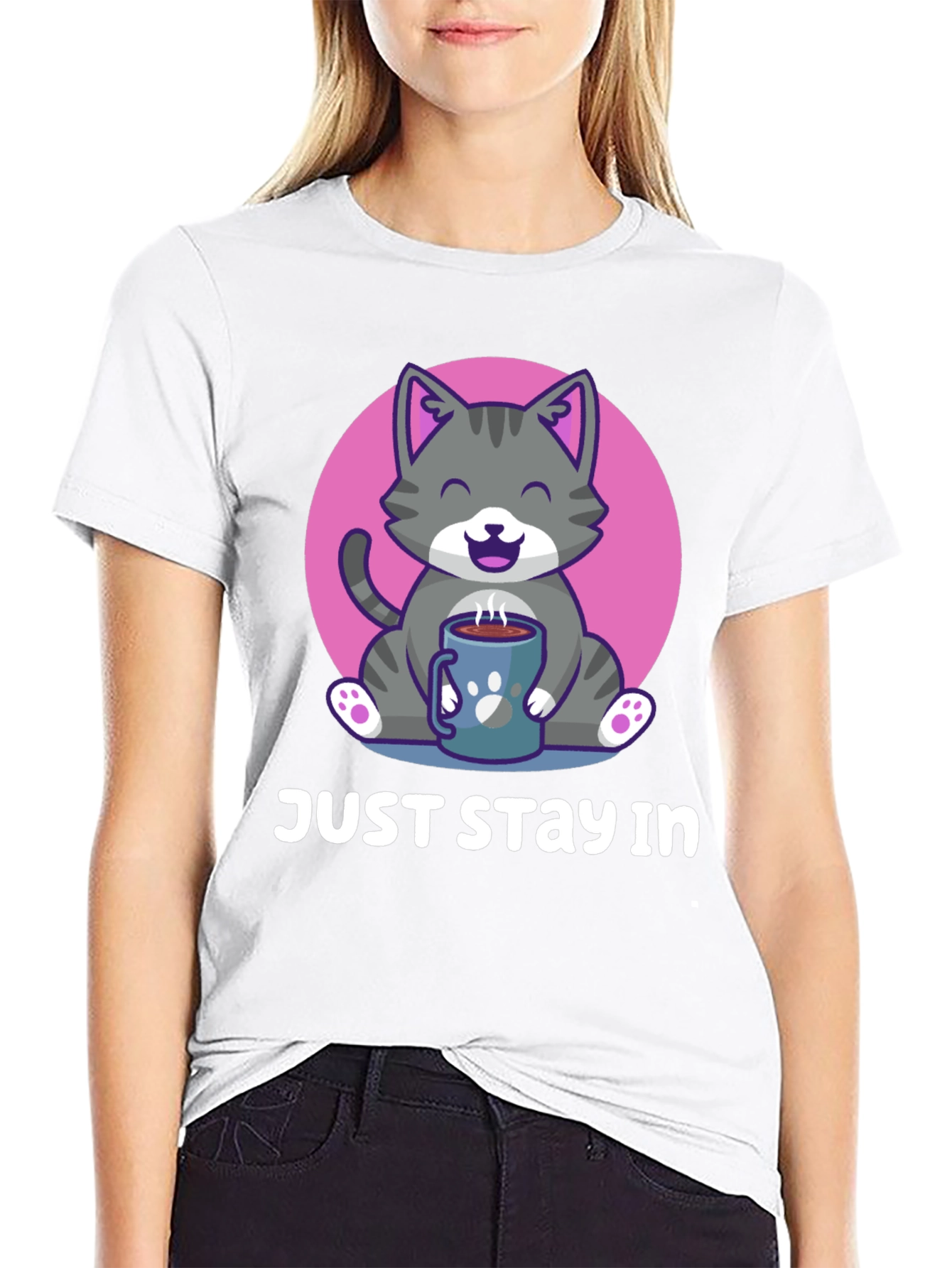 Just Stay In Cat T-Shirt