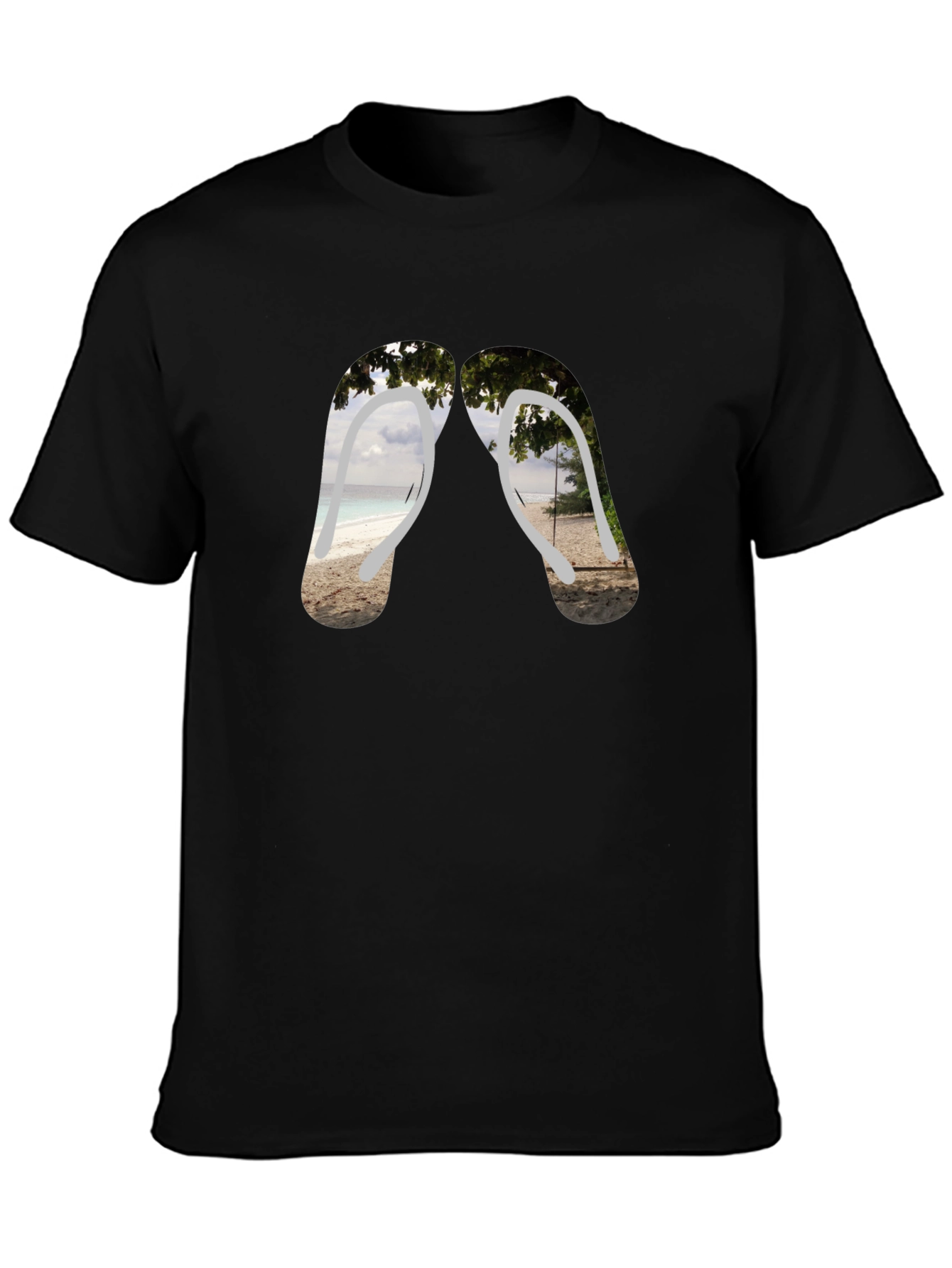Beach Vibes Flip Flop Graphic Tee