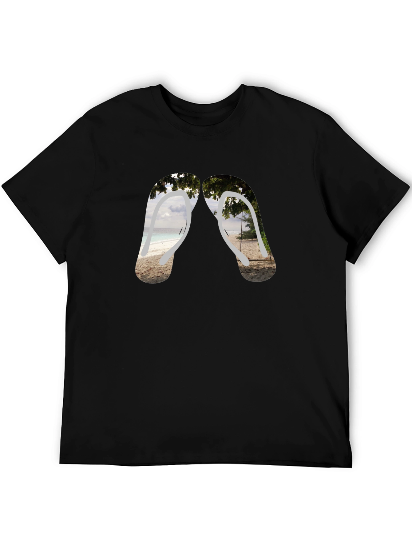 Beach Vibes Flip Flop Graphic Tee