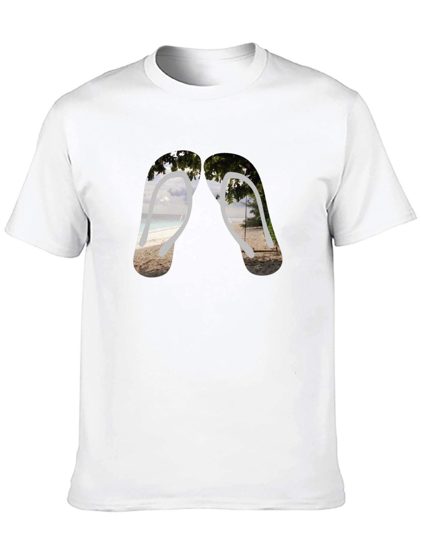 Beach Vibes Flip Flop Graphic Tee