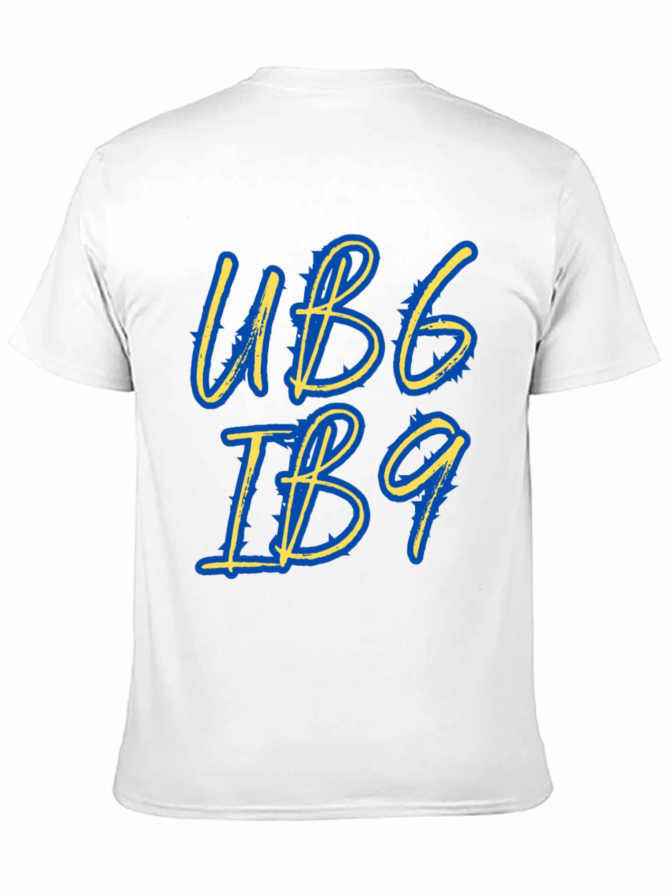 Stylish UB6 IB9 Graphic Tee - Black