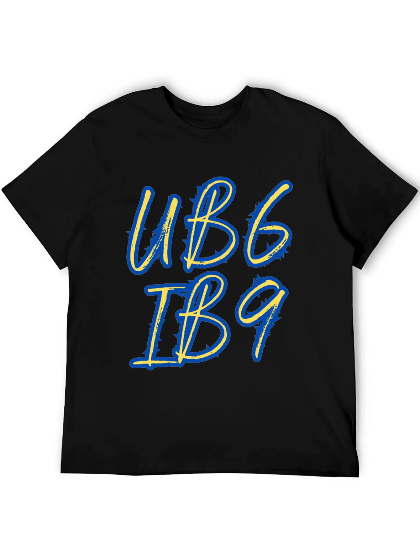 Stylish UB6 IB9 Graphic Tee - Black
