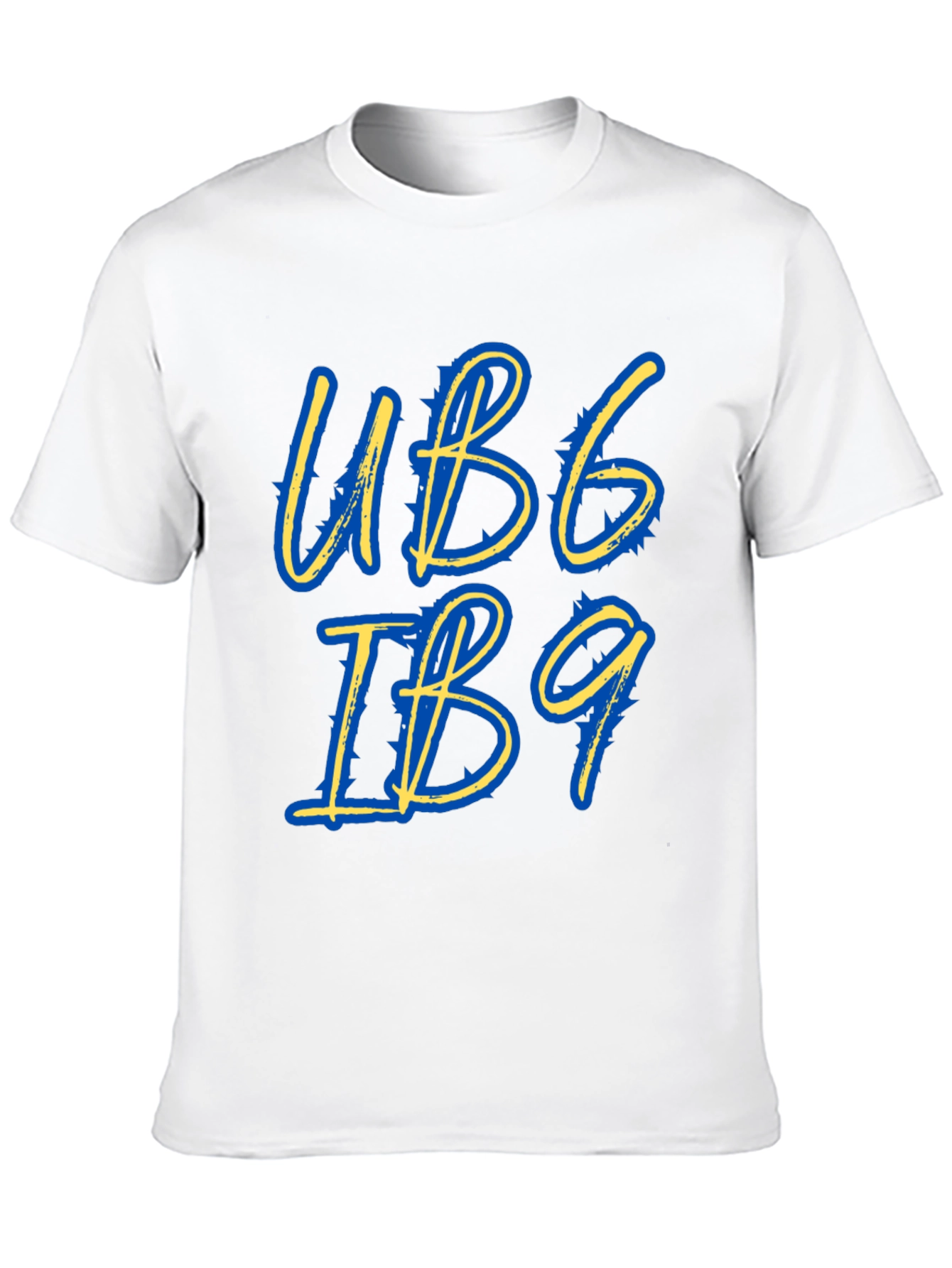 Stylish UB6 IB9 Graphic Tee - Black