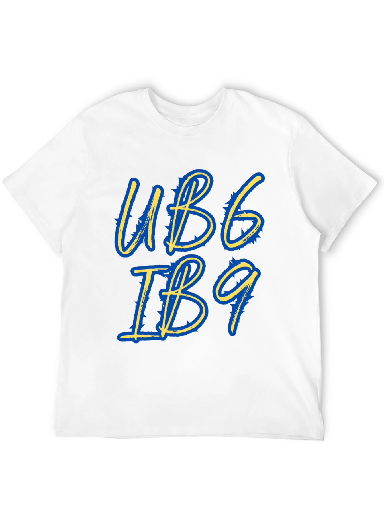 Stylish UB6 IB9 Graphic Tee - Black