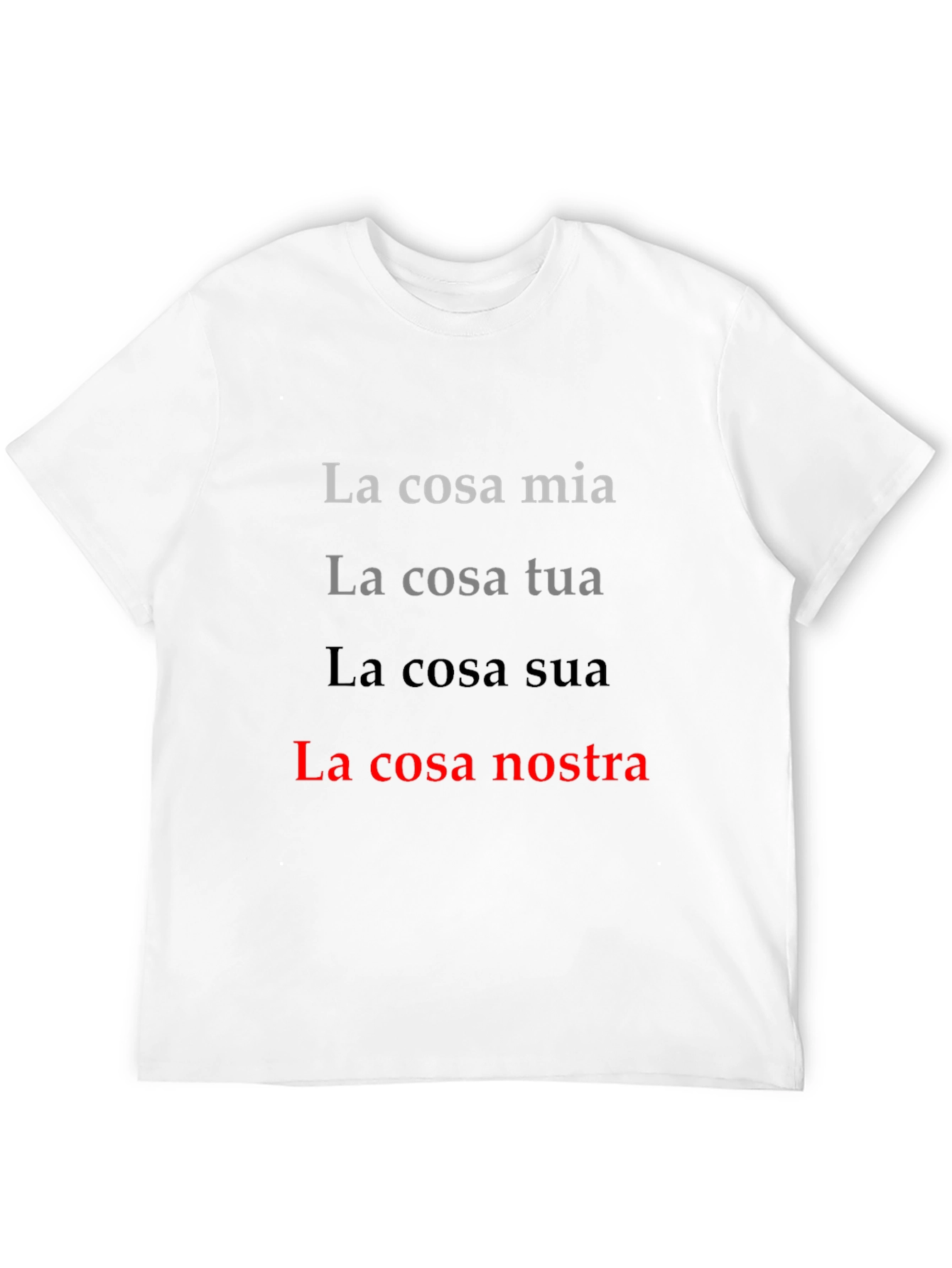 La Cosa Nostra T-Shirt - Italian Mafia Inspired