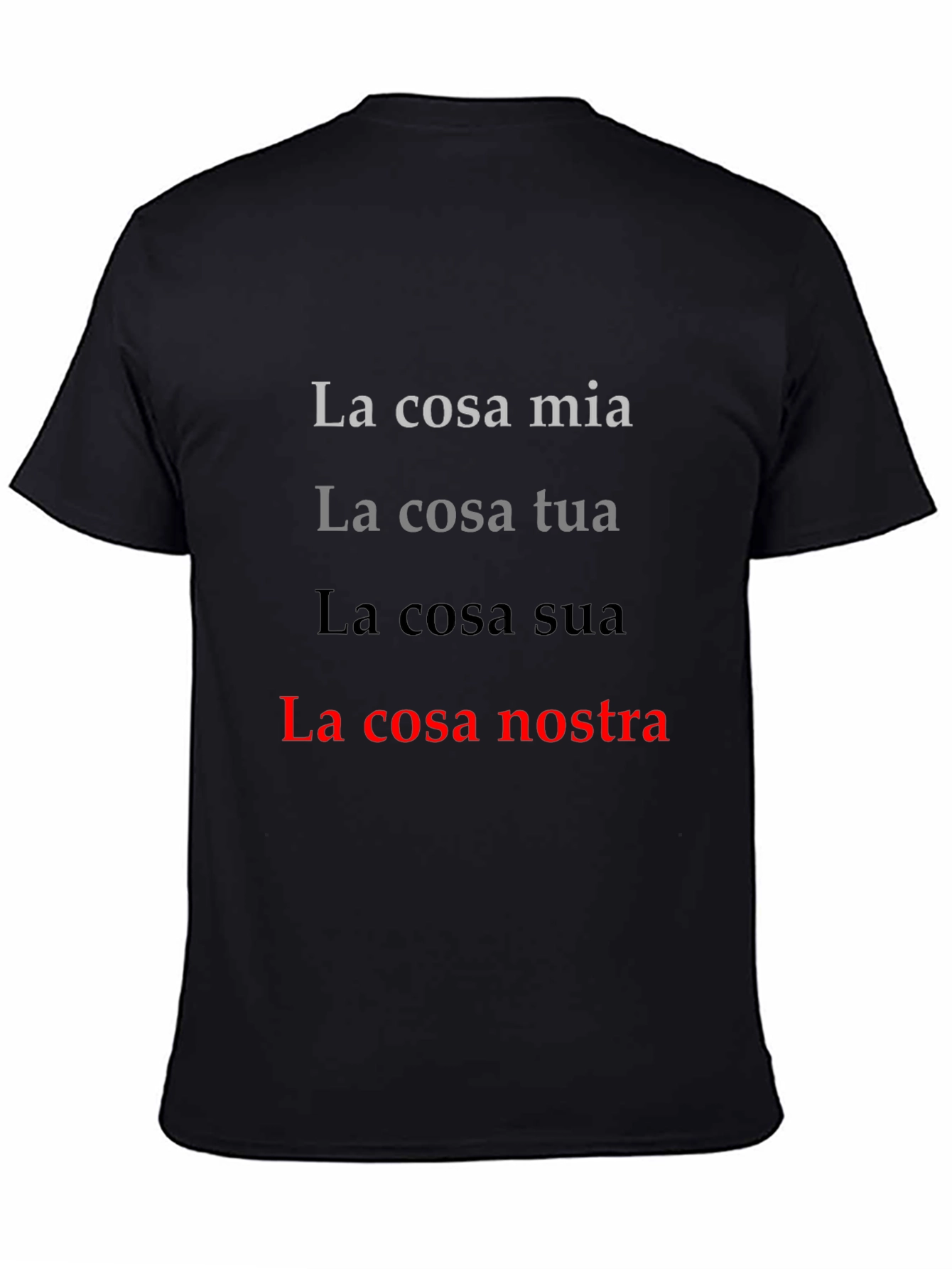 La Cosa Nostra T-Shirt - Italian Mafia Inspired