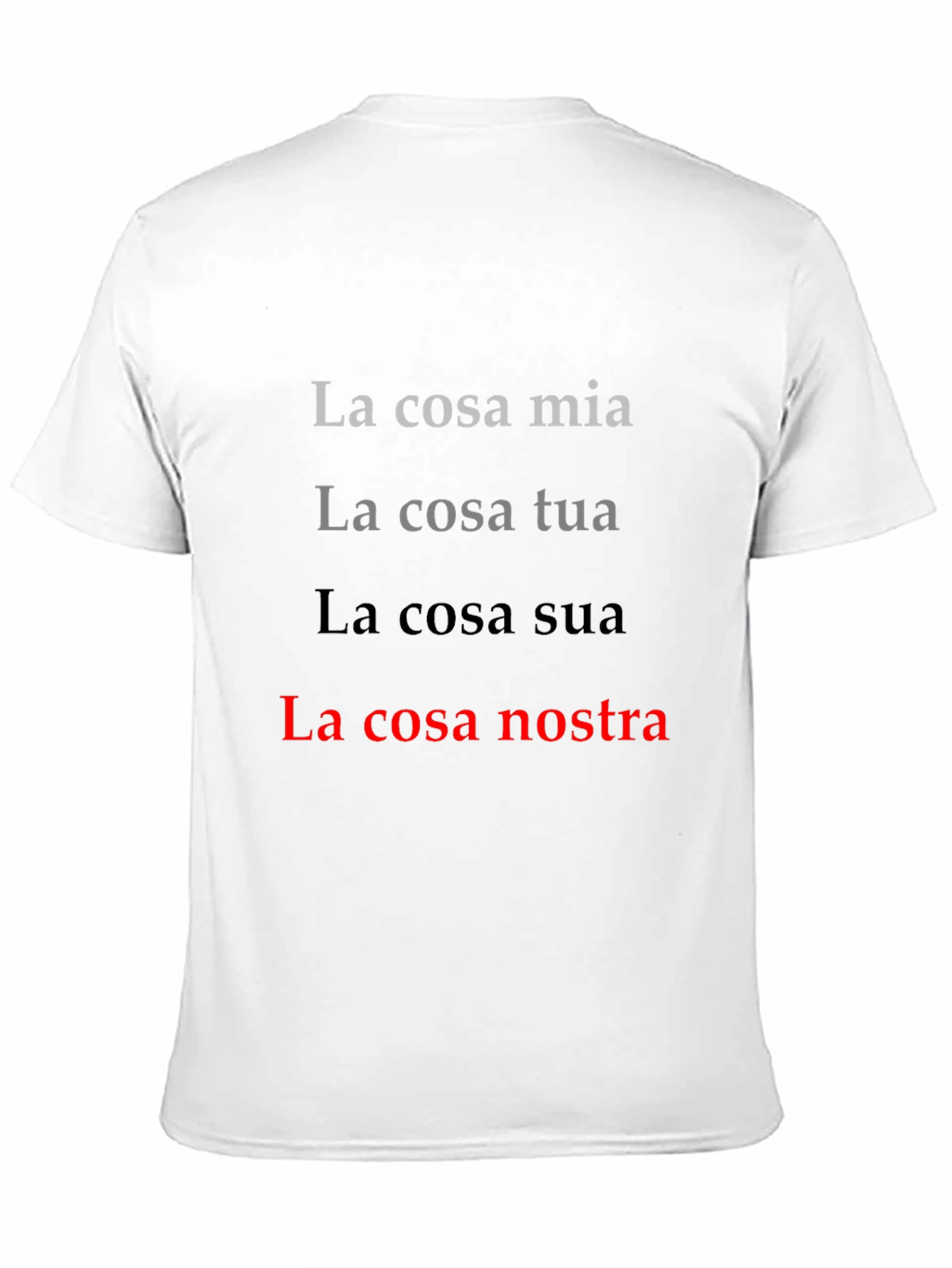 La Cosa Nostra T-Shirt - Italian Mafia Inspired