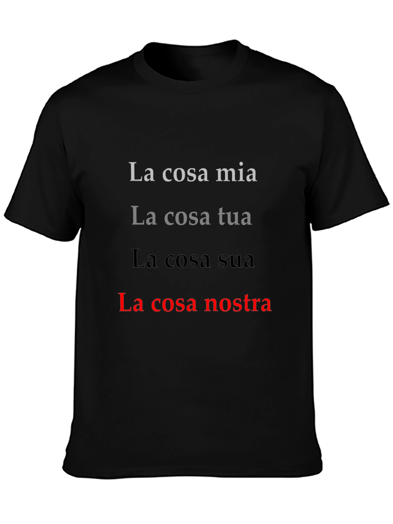 La Cosa Nostra T-Shirt - Italian Mafia Inspired