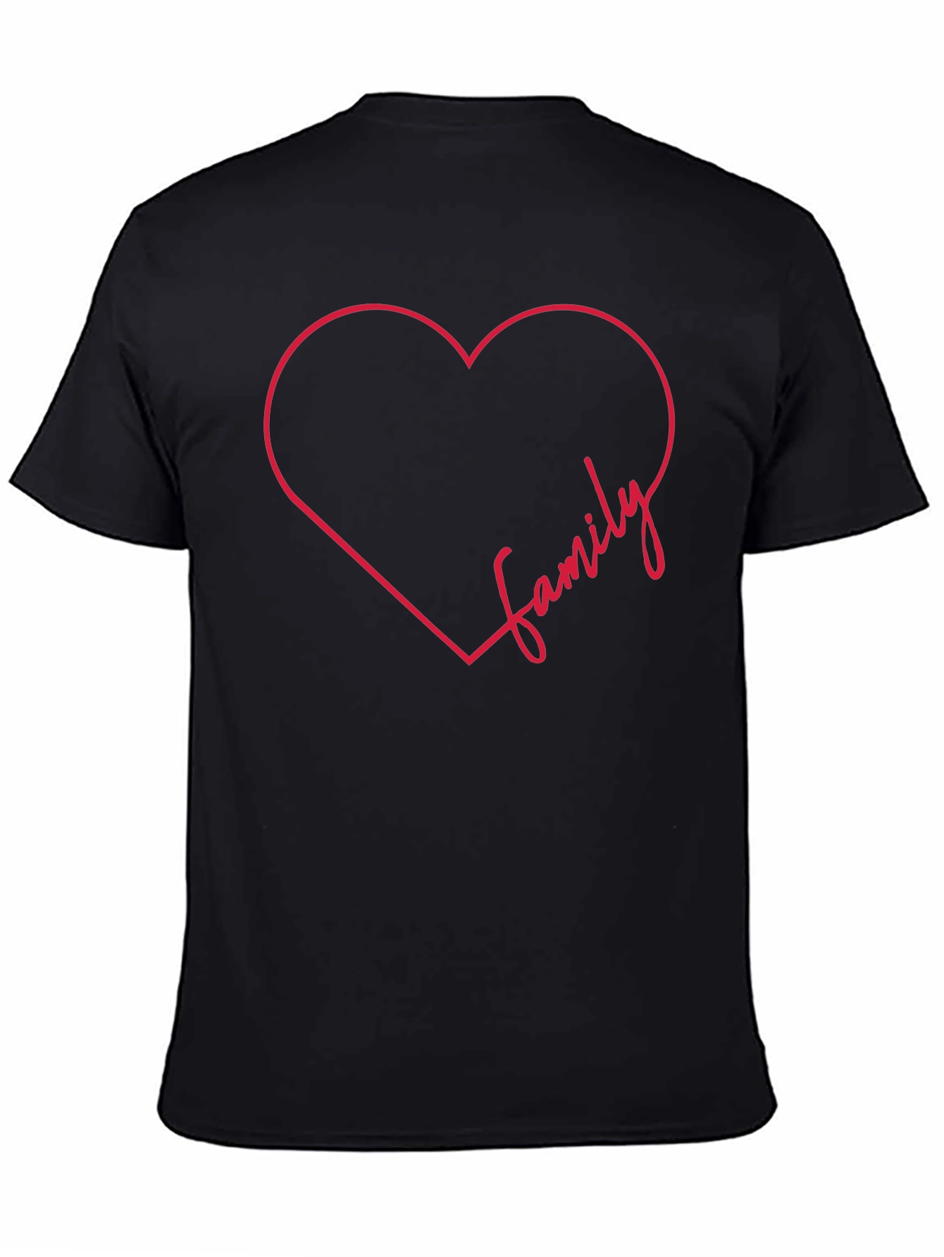 Family Heart Graphic Tee - Stylish Comfort