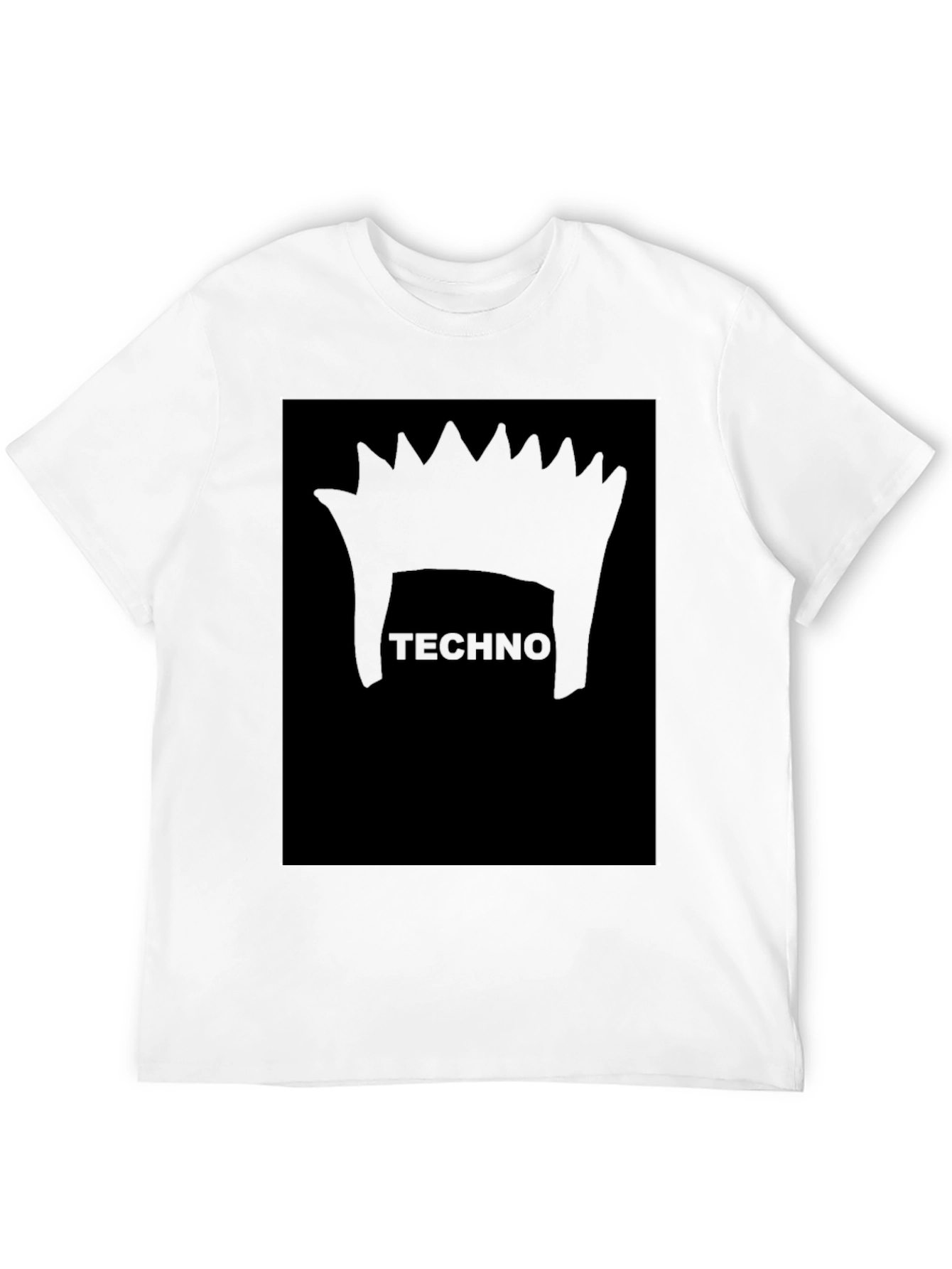 Techno Punk Graphic Black T-Shirt