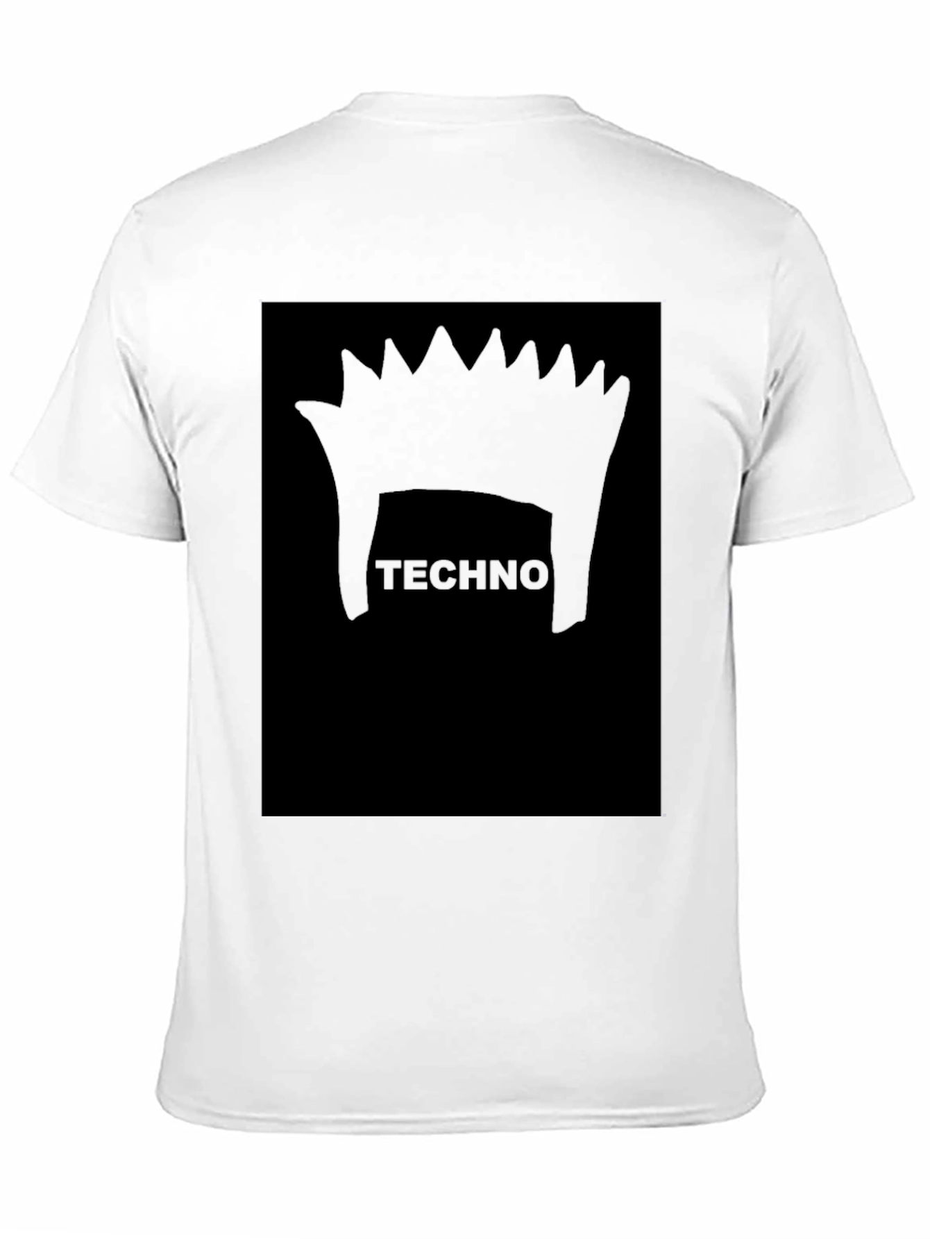 Techno Punk Graphic Black T-Shirt