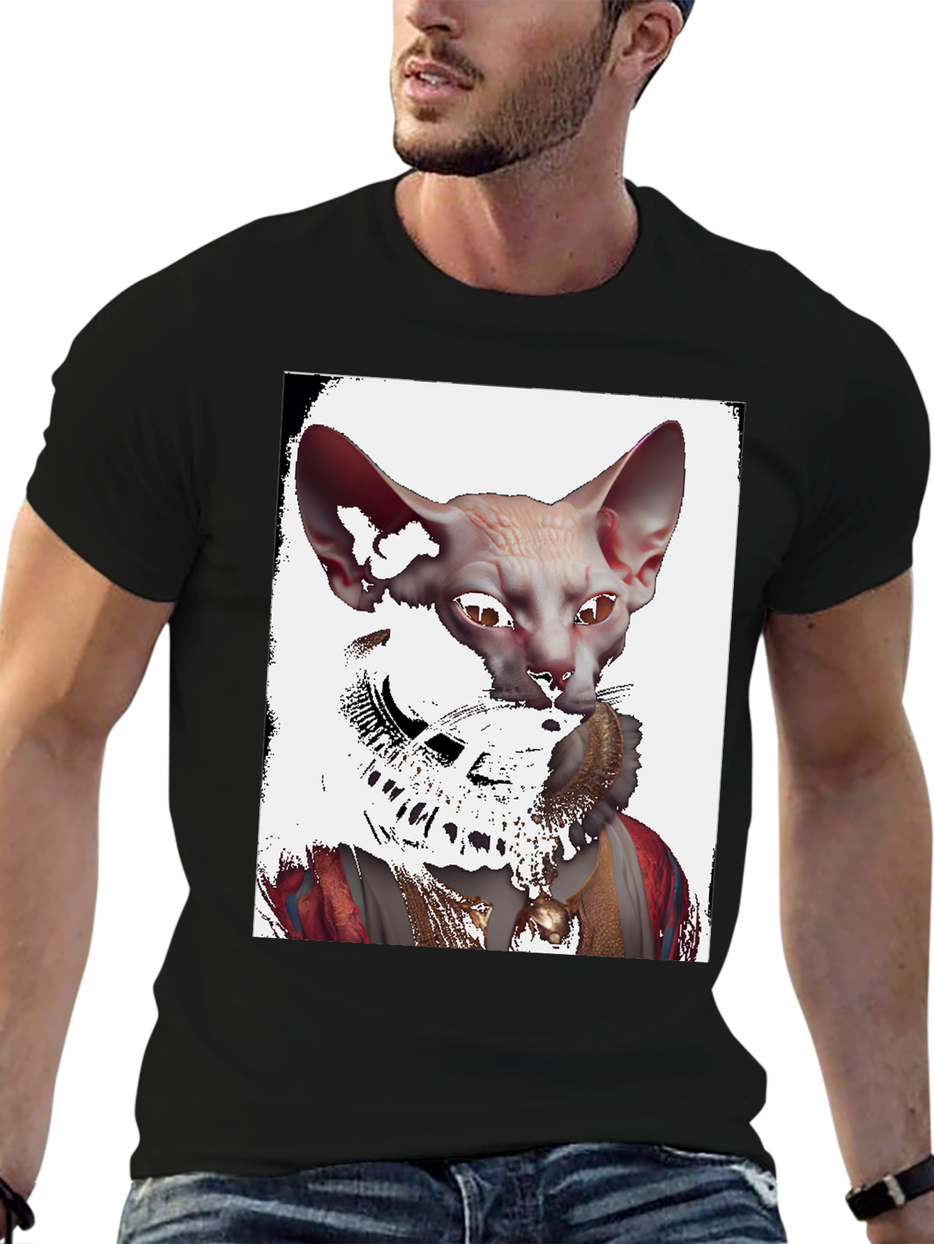 Sphynx Cat Renaissance T-Shirt - Unique Graphic Tee