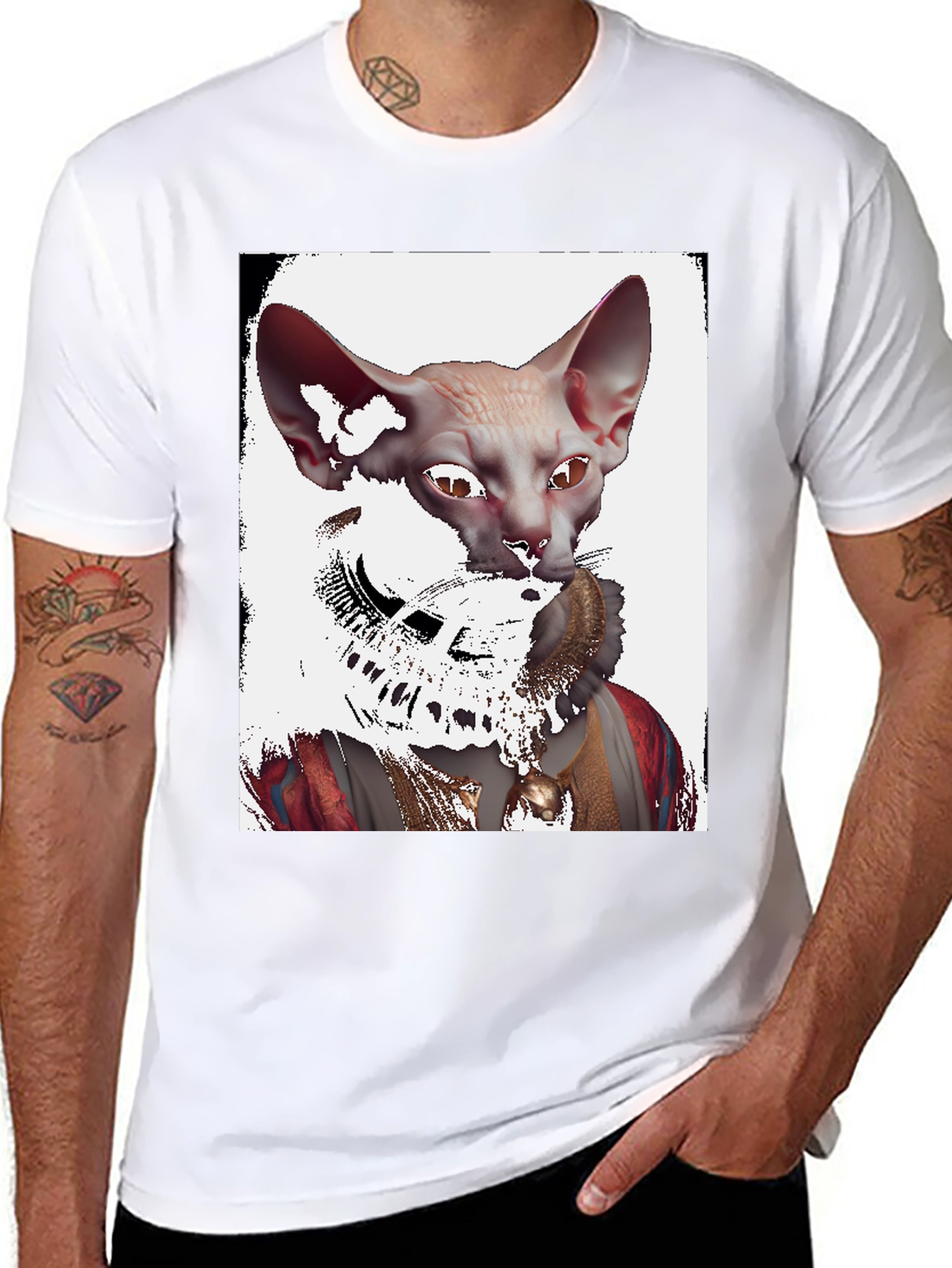 Sphynx Cat Renaissance T-Shirt - Unique Graphic Tee