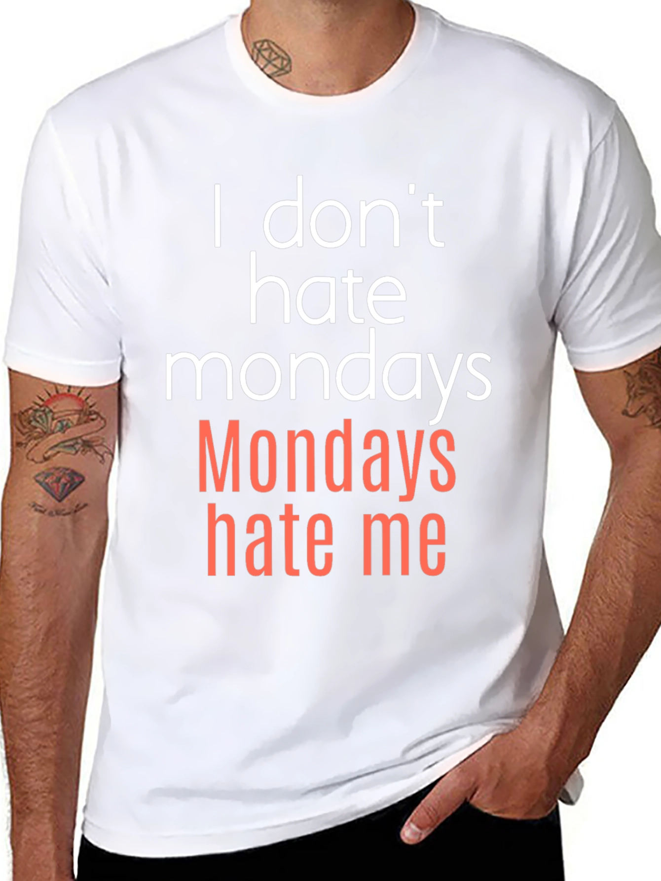 I Dont Hate Mondays - Funny Graphic T-Shirt