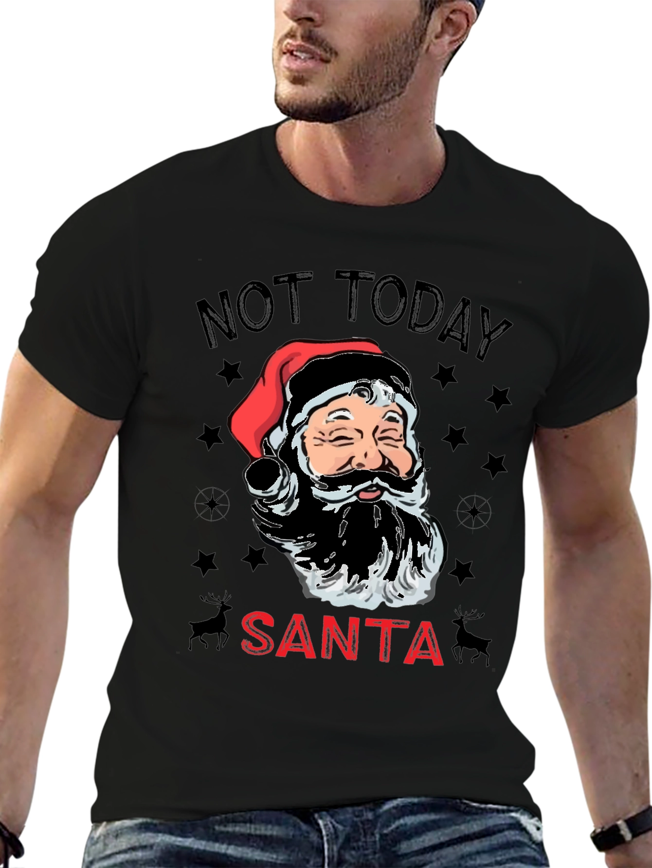 Not Today Santa Graphic Tee