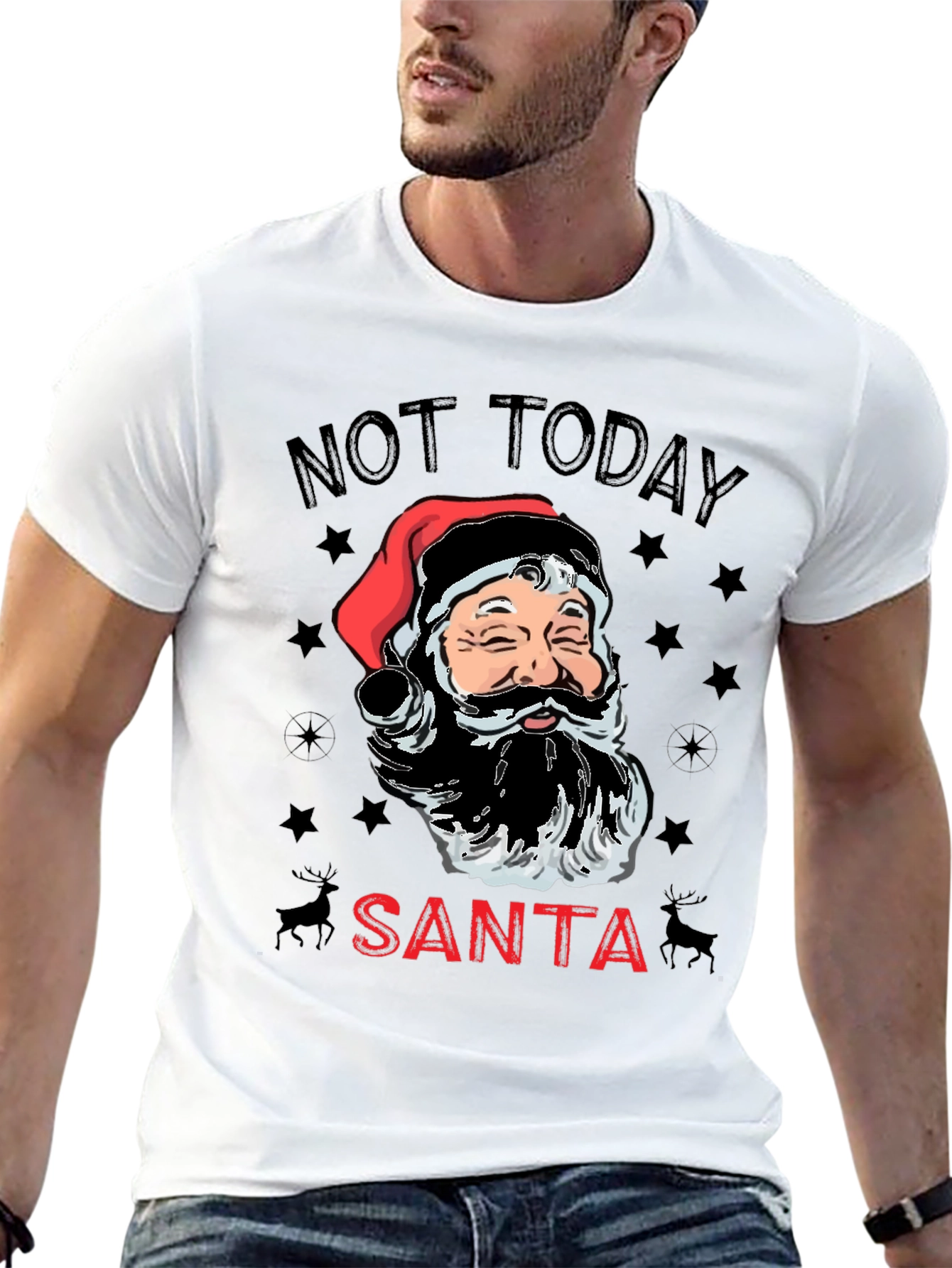 Not Today Santa Graphic Tee