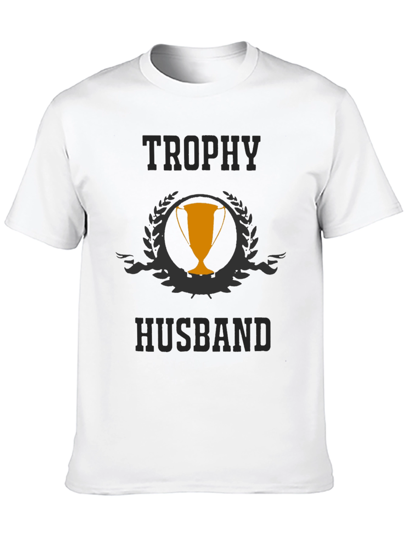 Trophy Husband Black Graphic T-Shirt