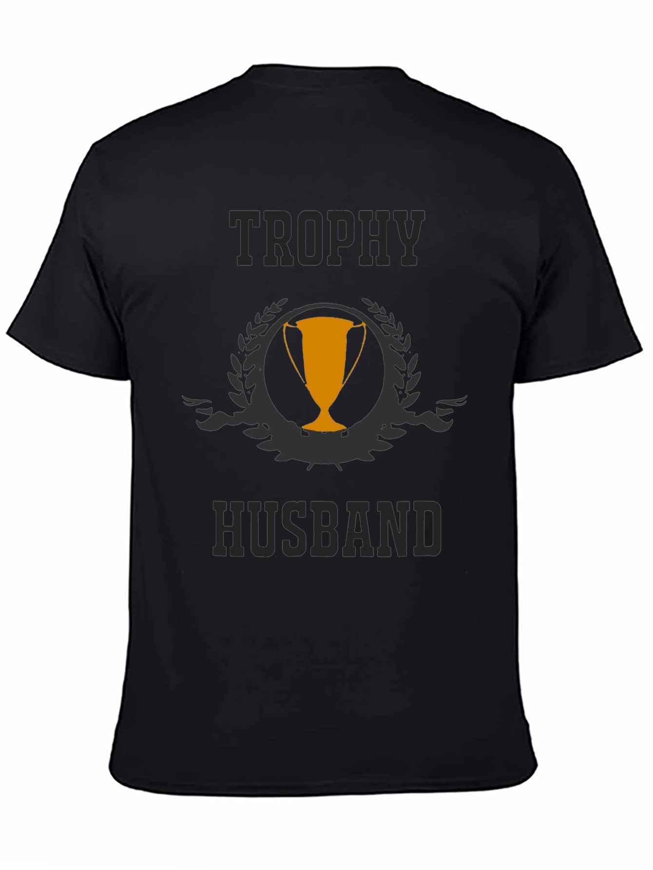 Trophy Husband Black Graphic T-Shirt