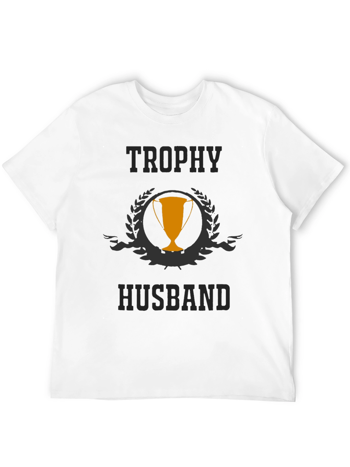 Trophy Husband Black Graphic T-Shirt