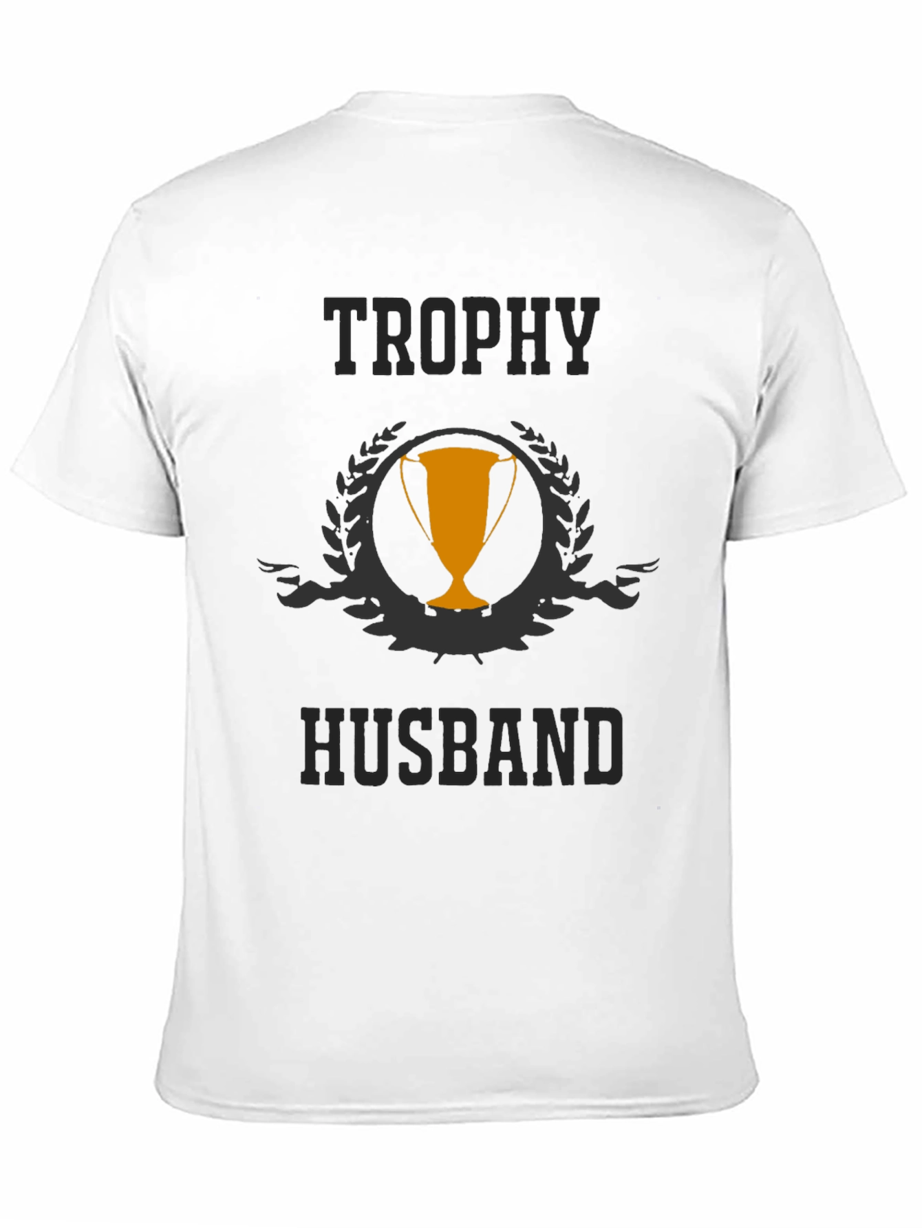 Trophy Husband Black Graphic T-Shirt