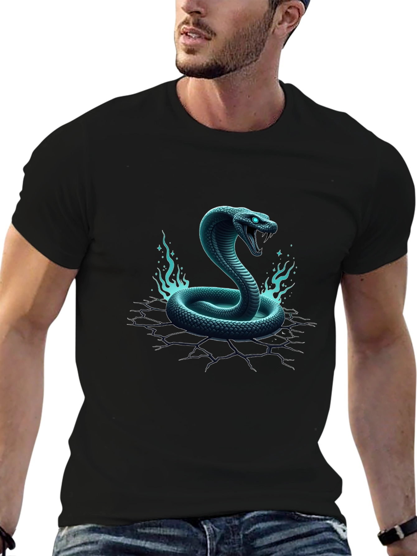 Cobra Graphic Tee - Mens Black T-Shirt