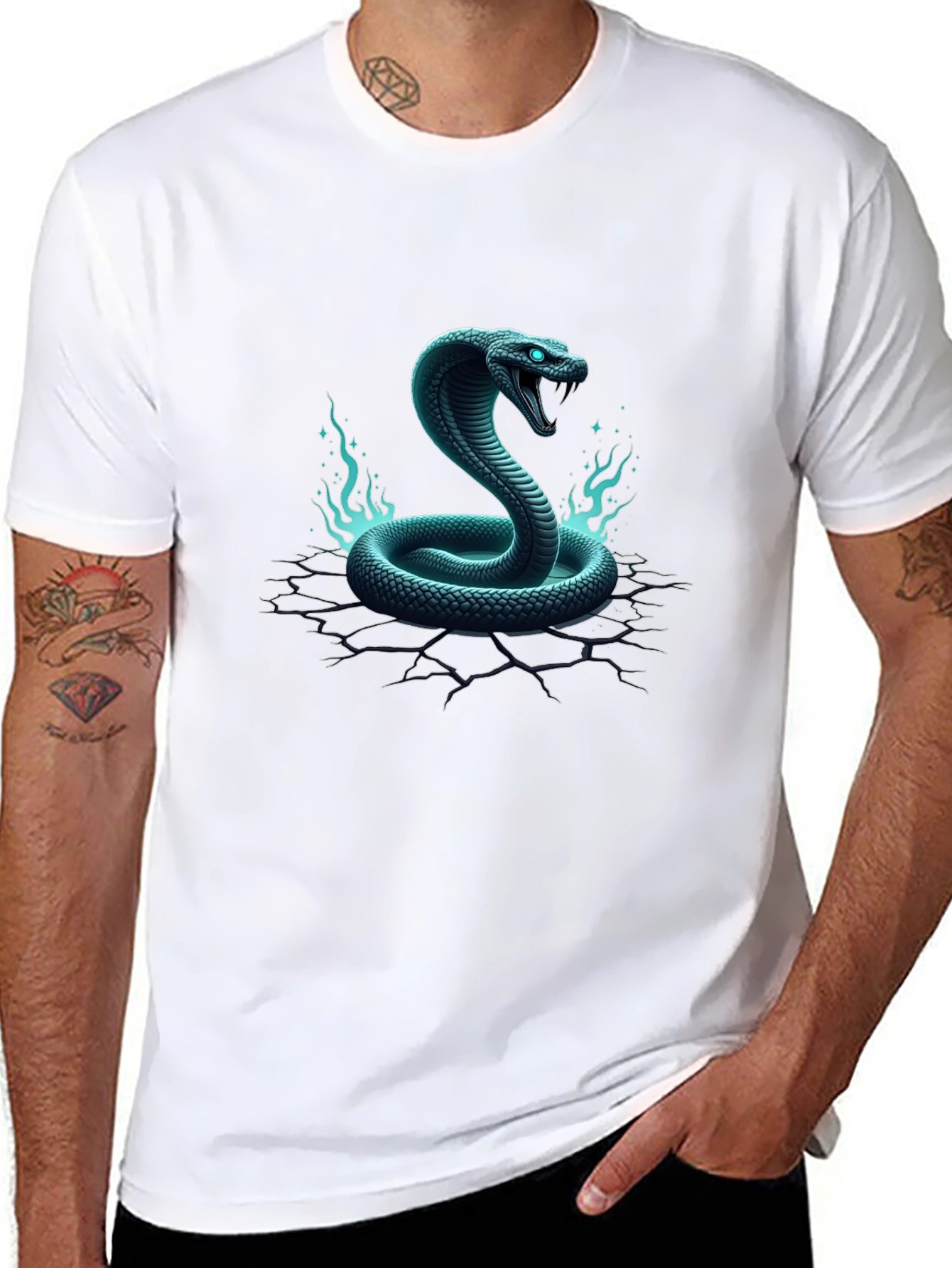 Cobra Graphic Tee - Mens Black T-Shirt
