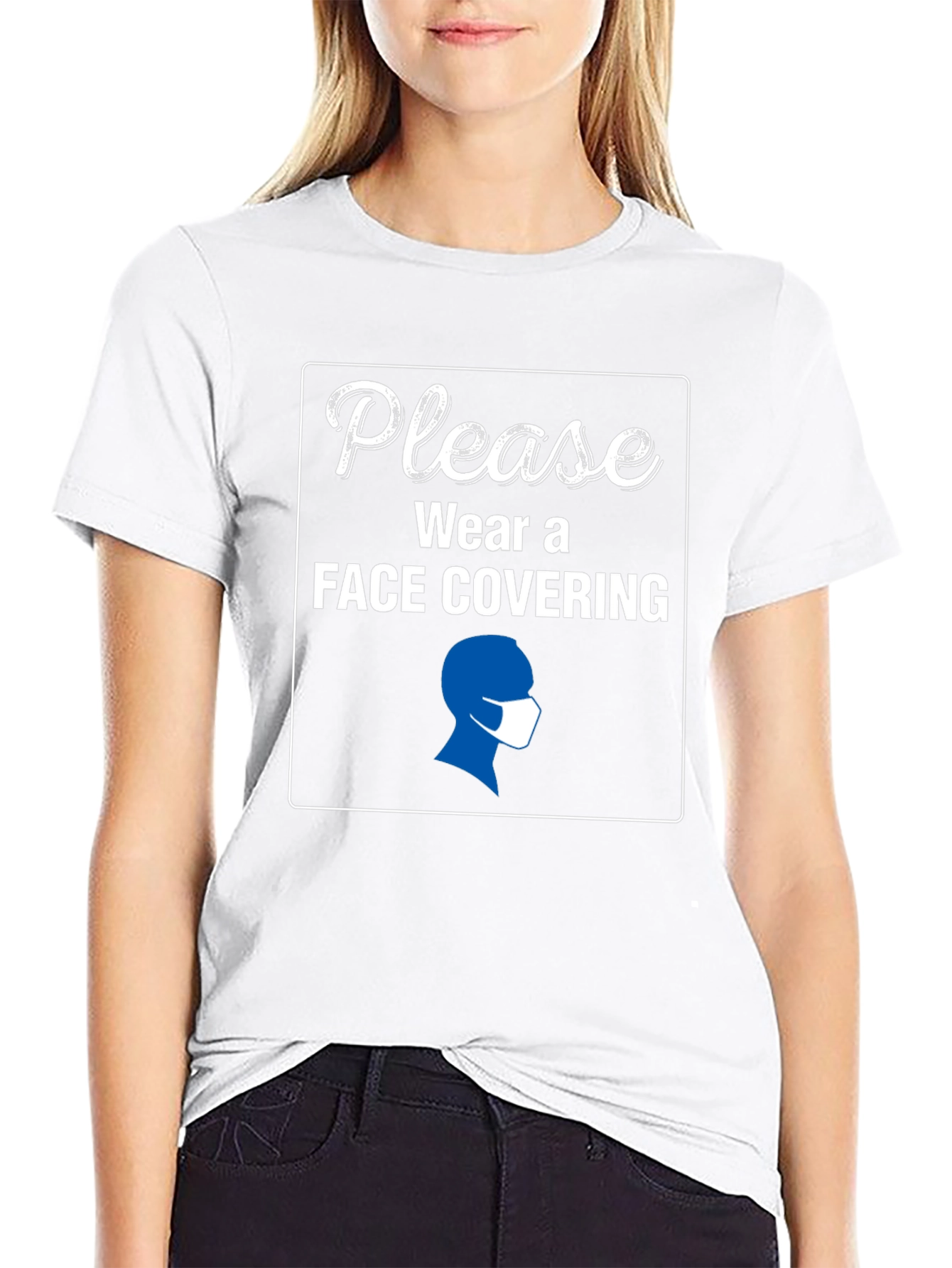Wear a Face Covering Graphic Tee
