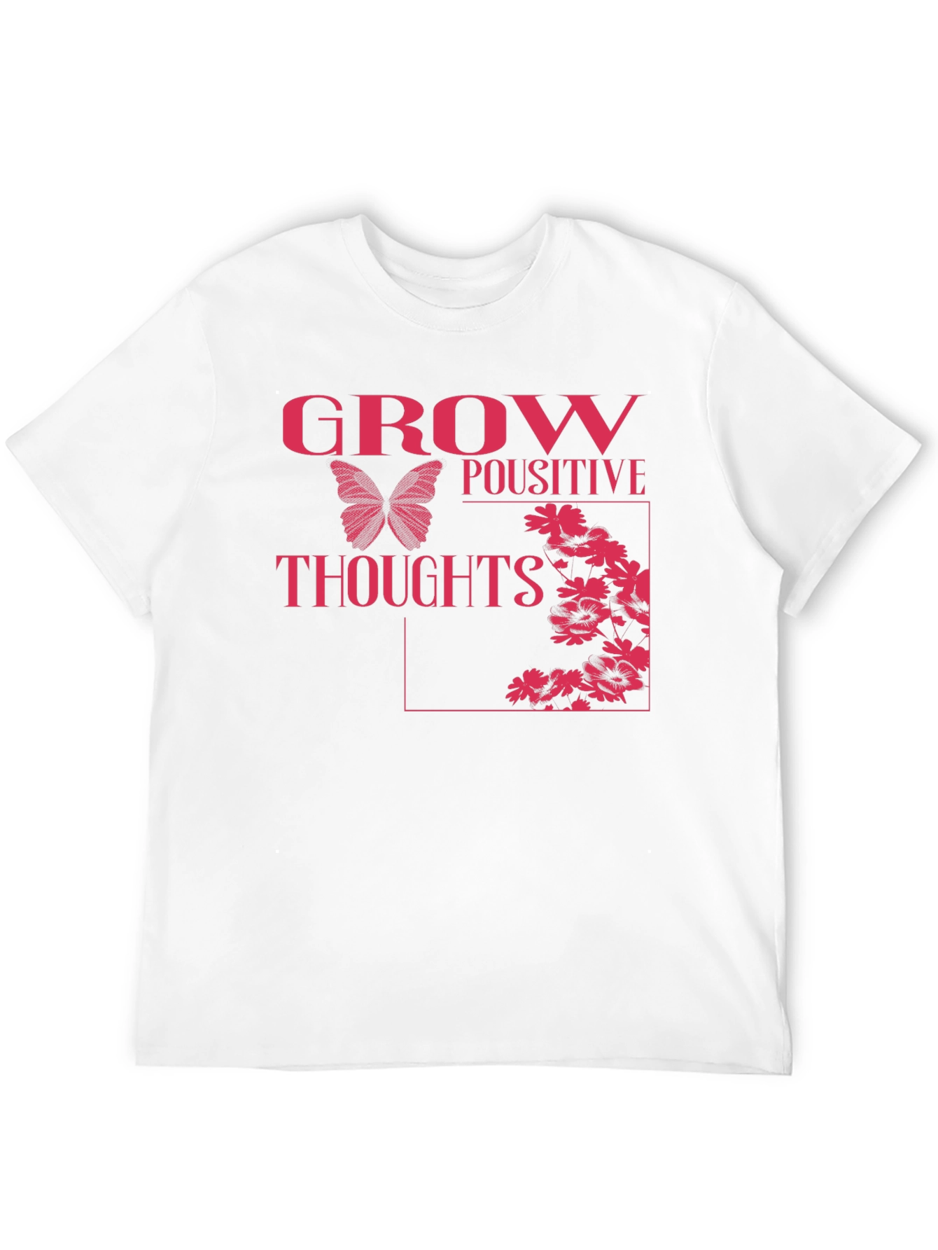 Grow Positive Thoughts Tee - Black