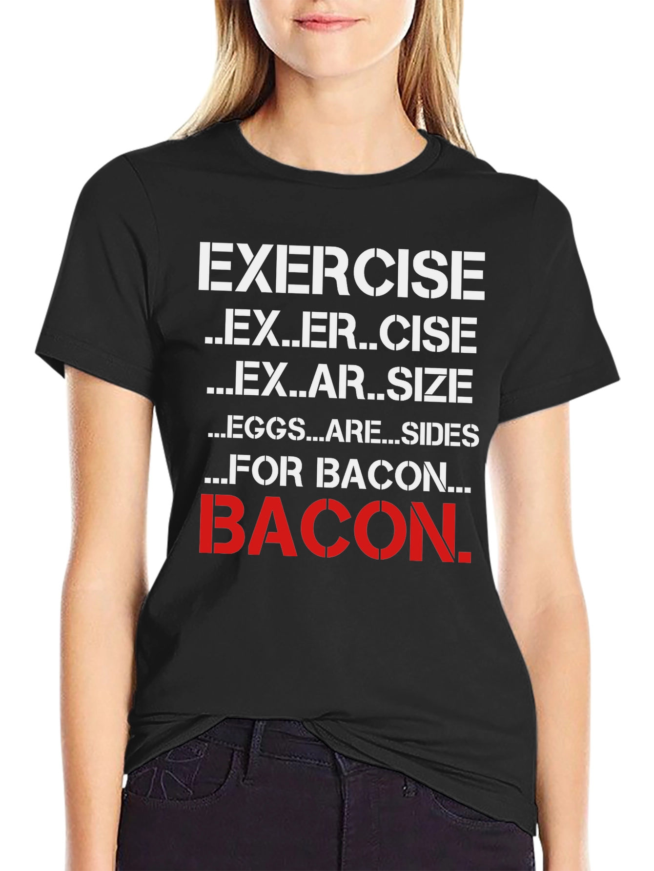 Bacon Lover T-Shirt - Funny Exercise Motivation Tee
