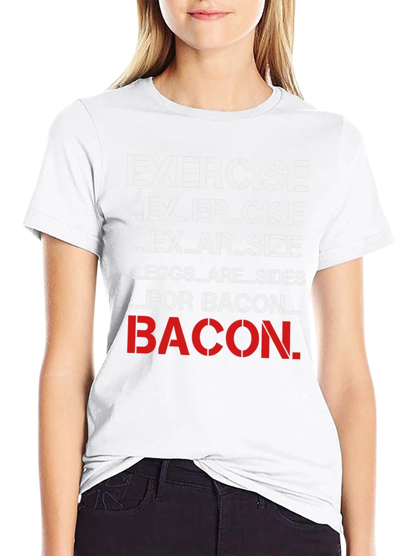 Bacon Lover T-Shirt - Funny Exercise Motivation Tee