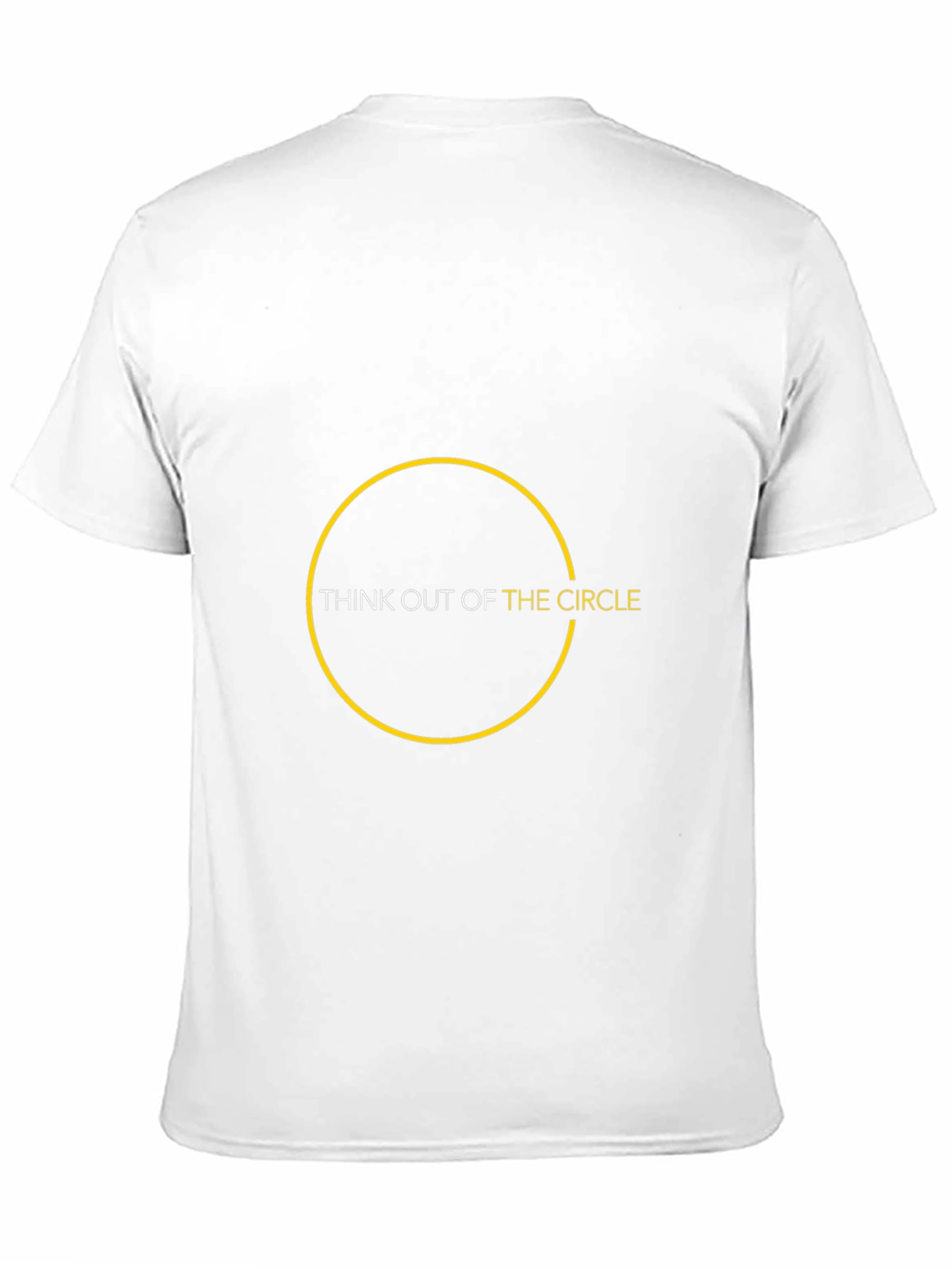 Think Out of the Circle - Graphic Black T-Shirt