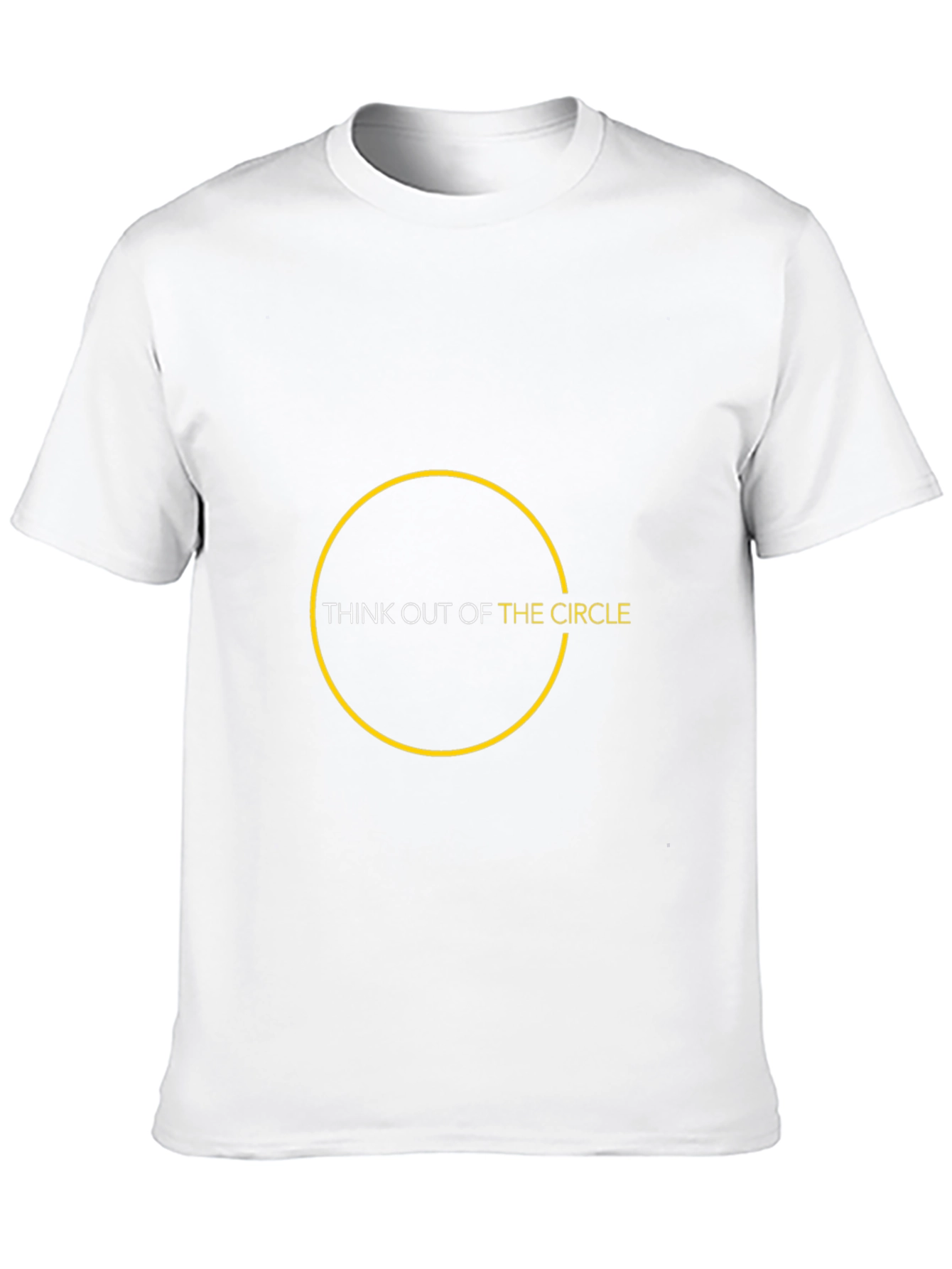 Think Out of the Circle - Graphic Black T-Shirt