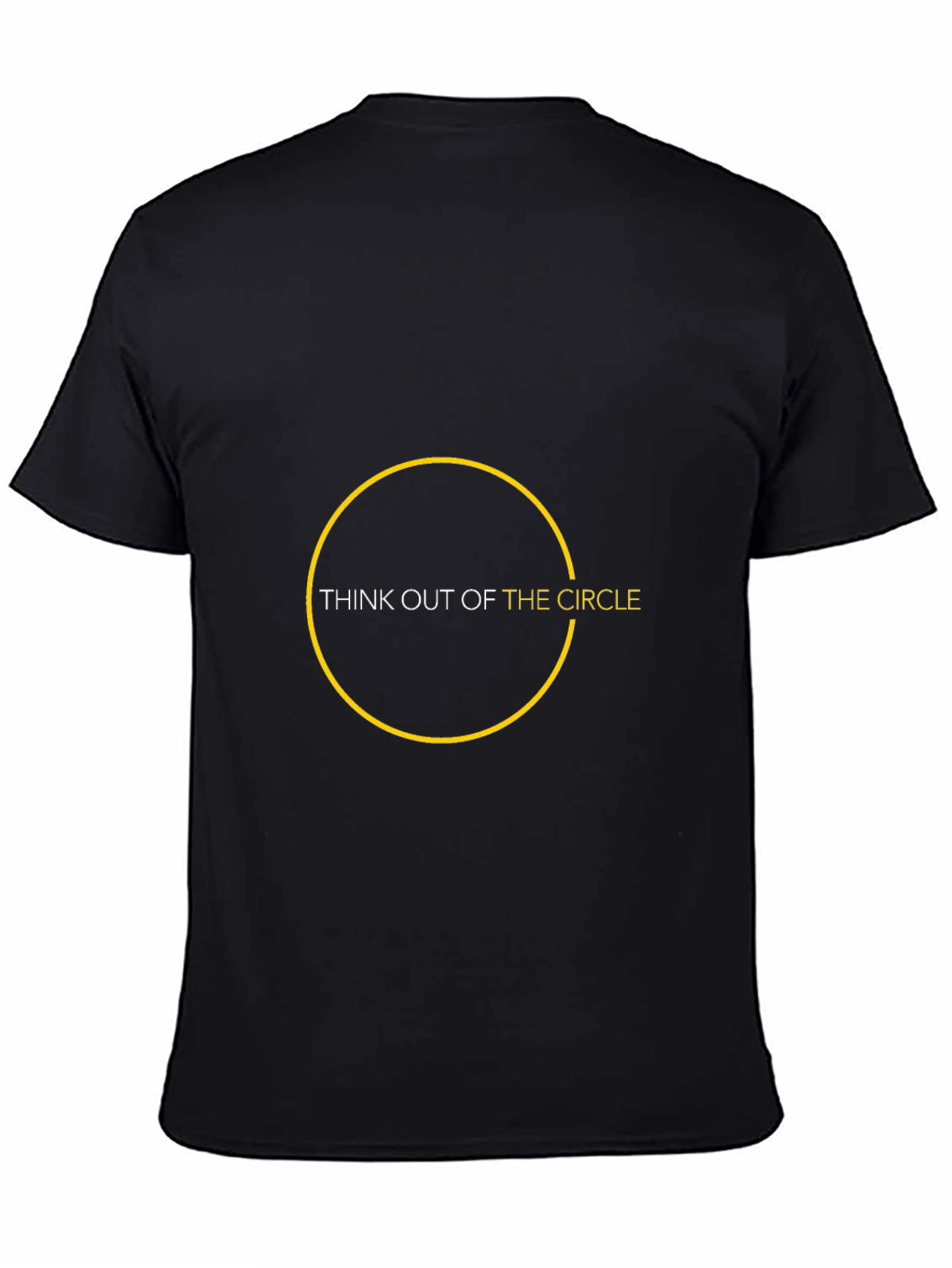 Think Out of the Circle - Graphic Black T-Shirt