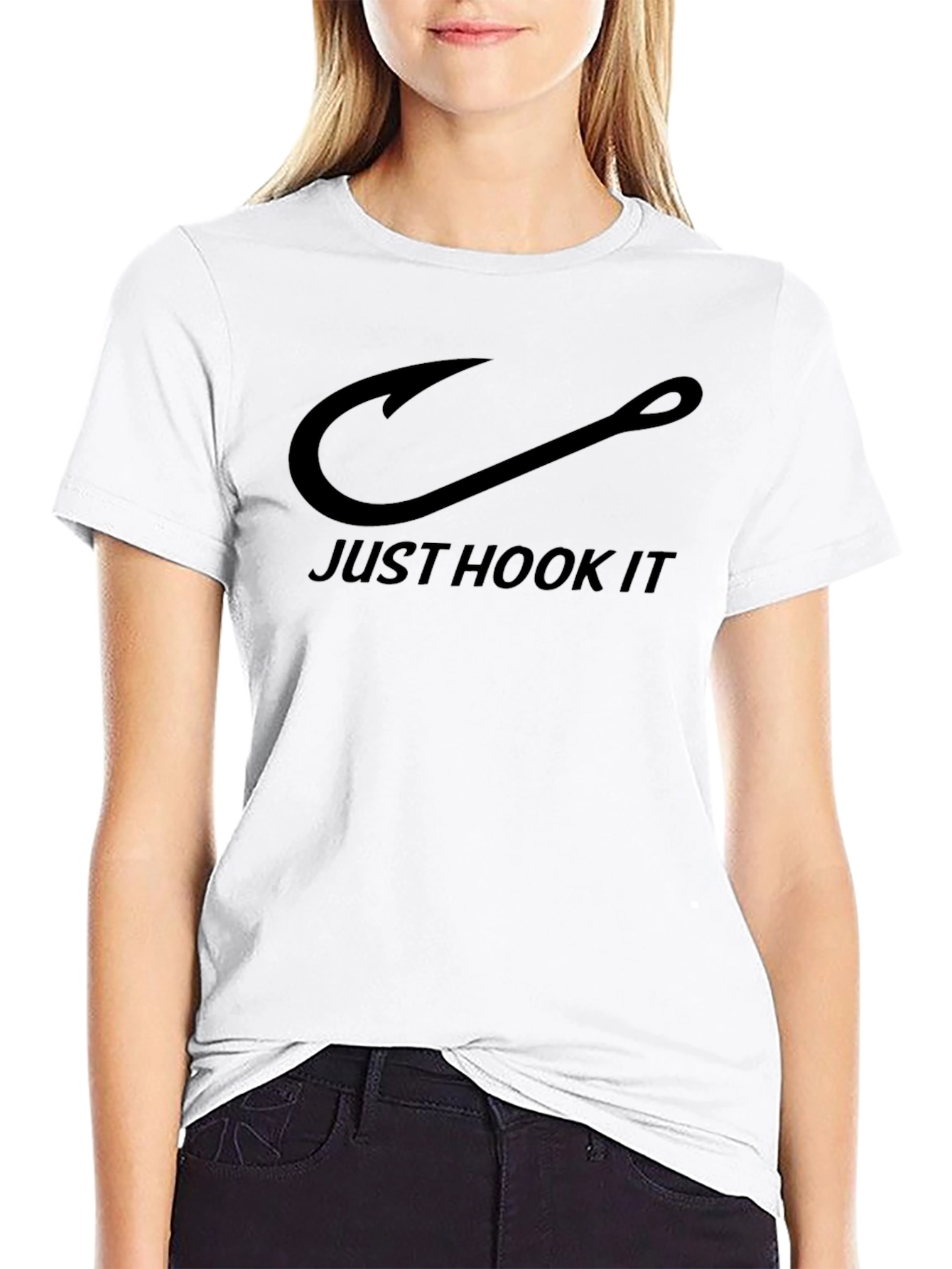 Just Hook It T-Shirt - Black Fishing Tee