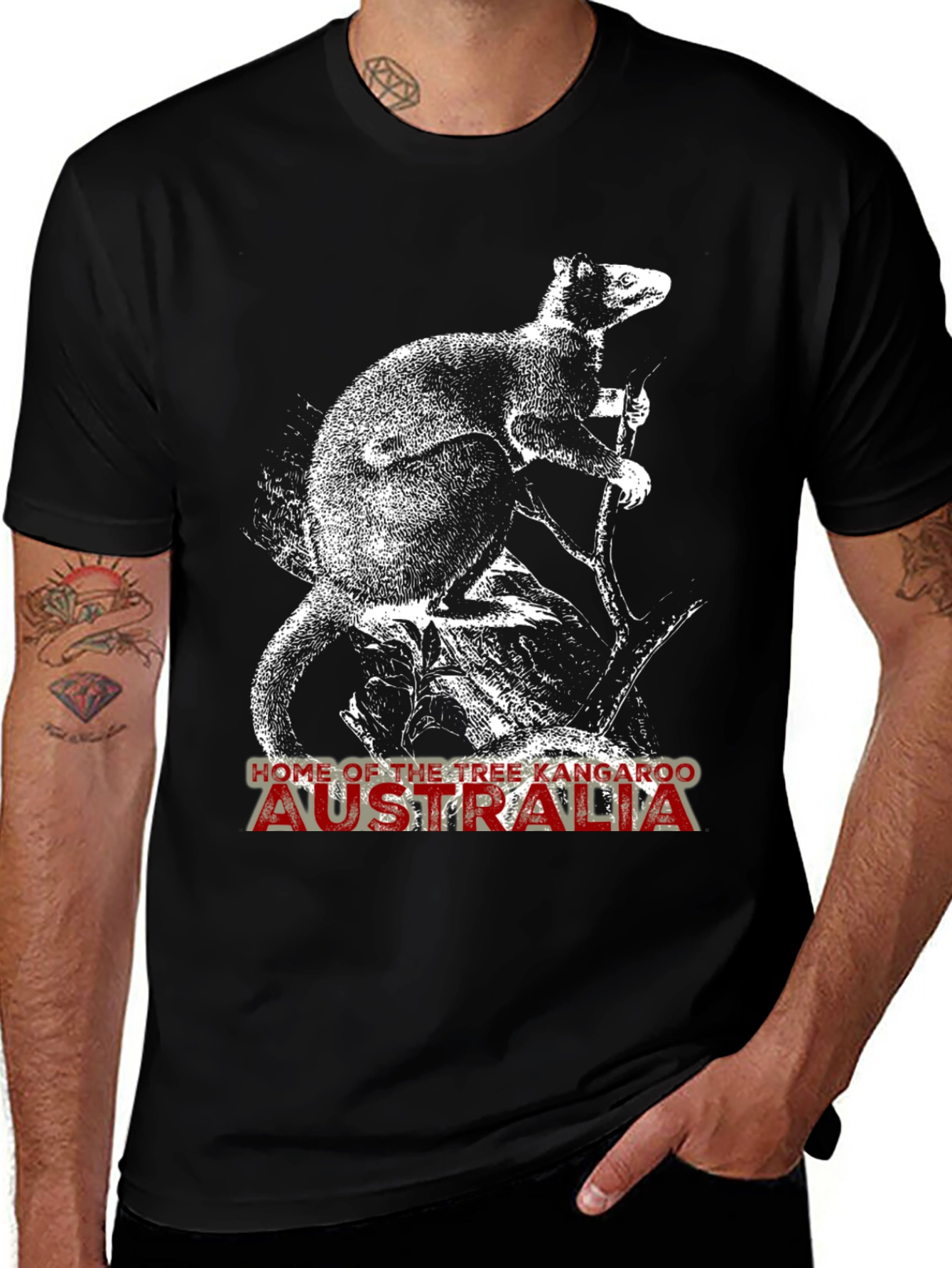 Tree Kangaroo Australia Graphic Tee