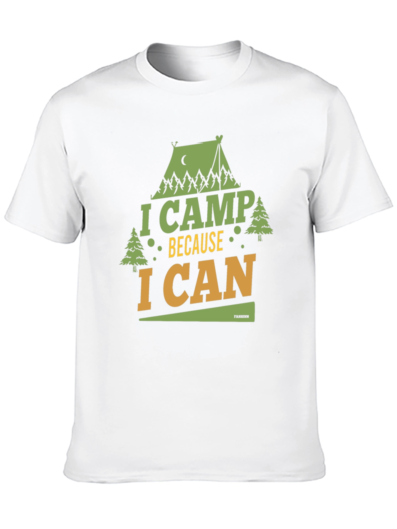 I Camp Because I Can Graphic Tee - Black