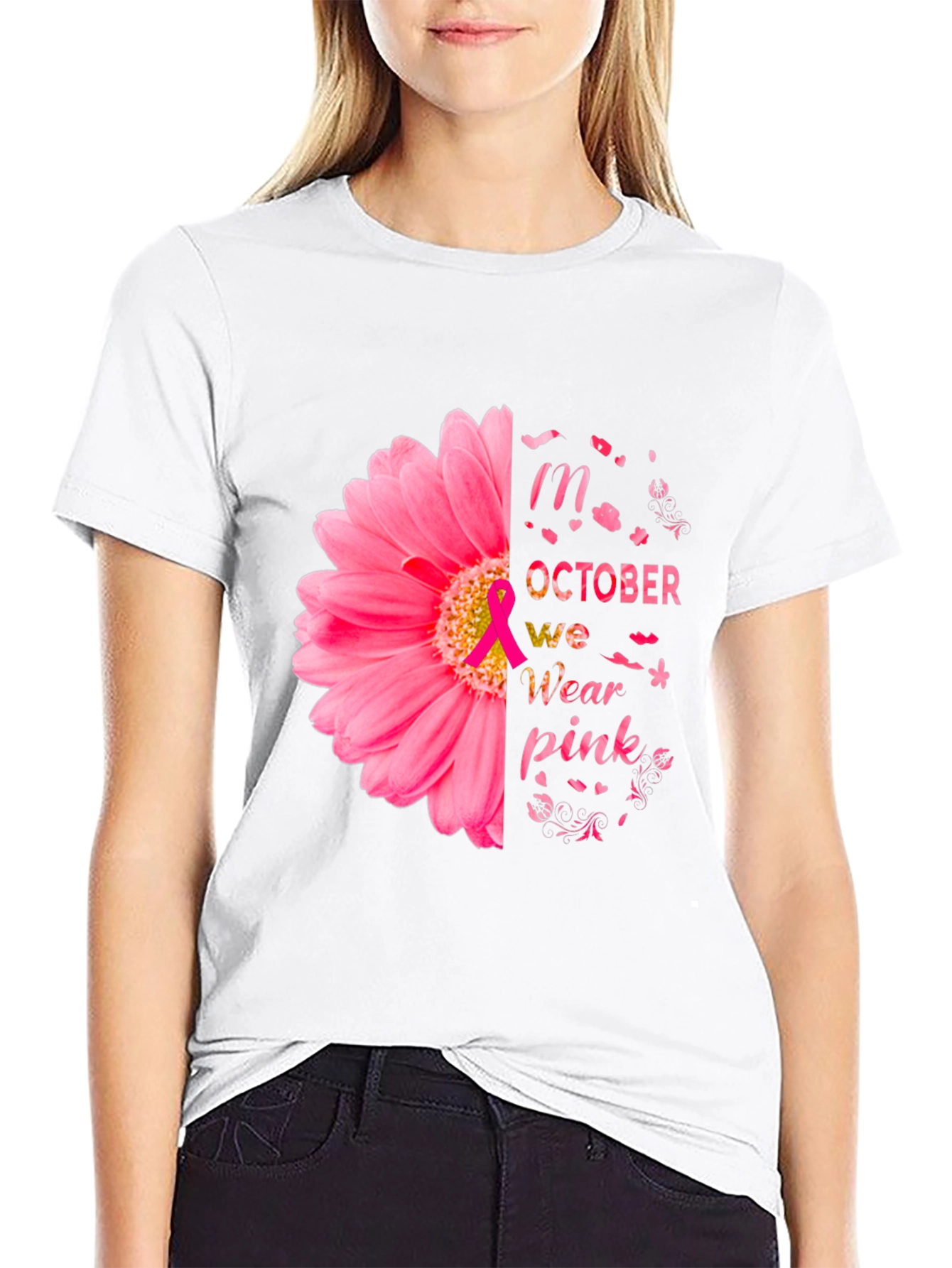 October We Wear Pink T-Shirt