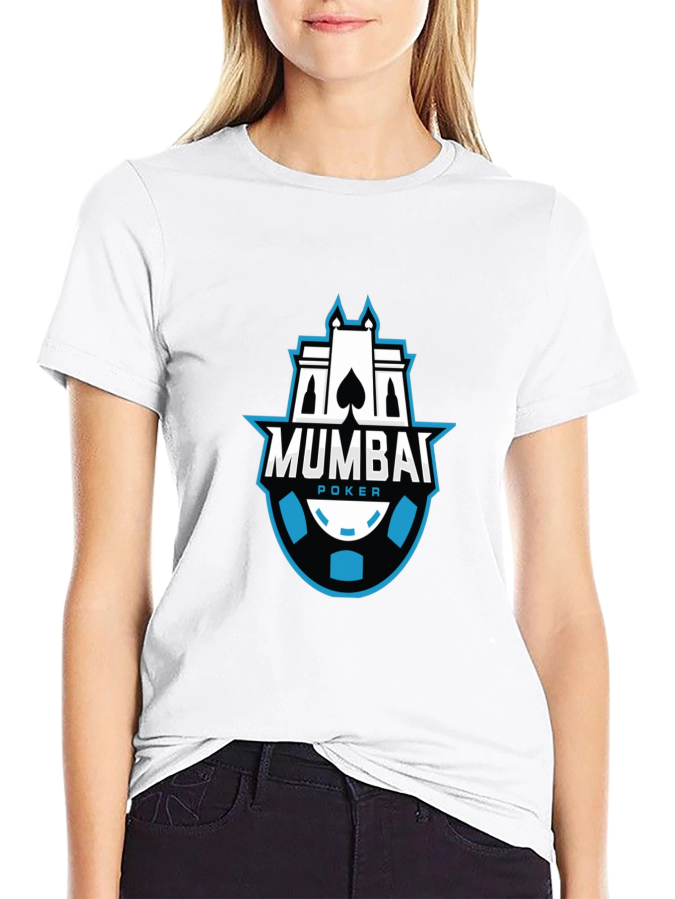 Mumbai Poker Black Graphic T-Shirt
