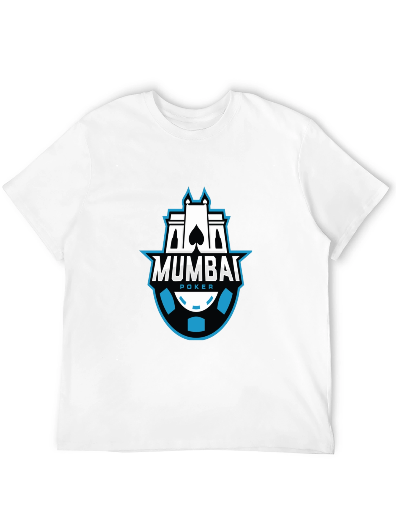 Mumbai Poker Black Graphic T-Shirt