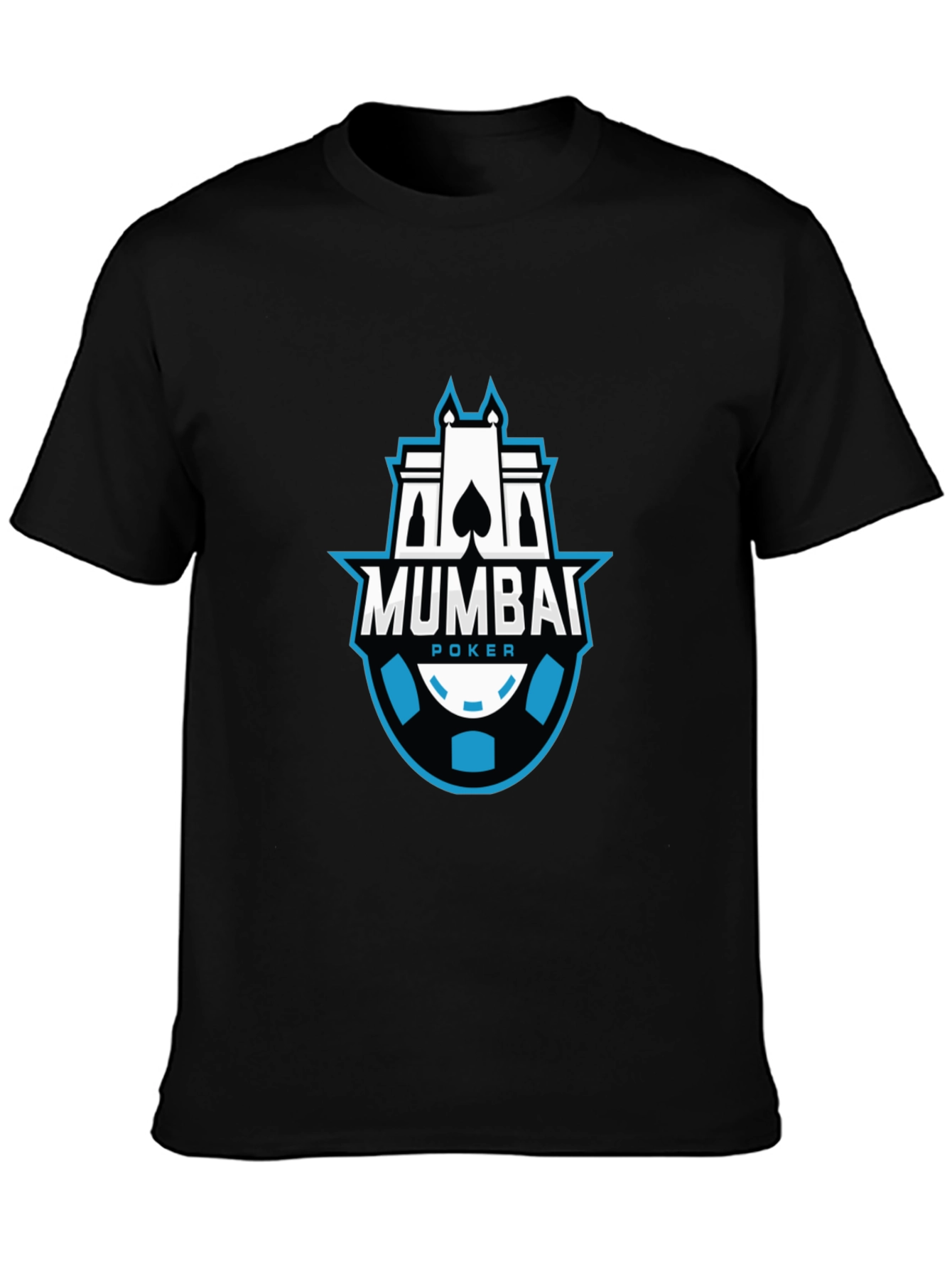 Mumbai Poker Black Graphic T-Shirt