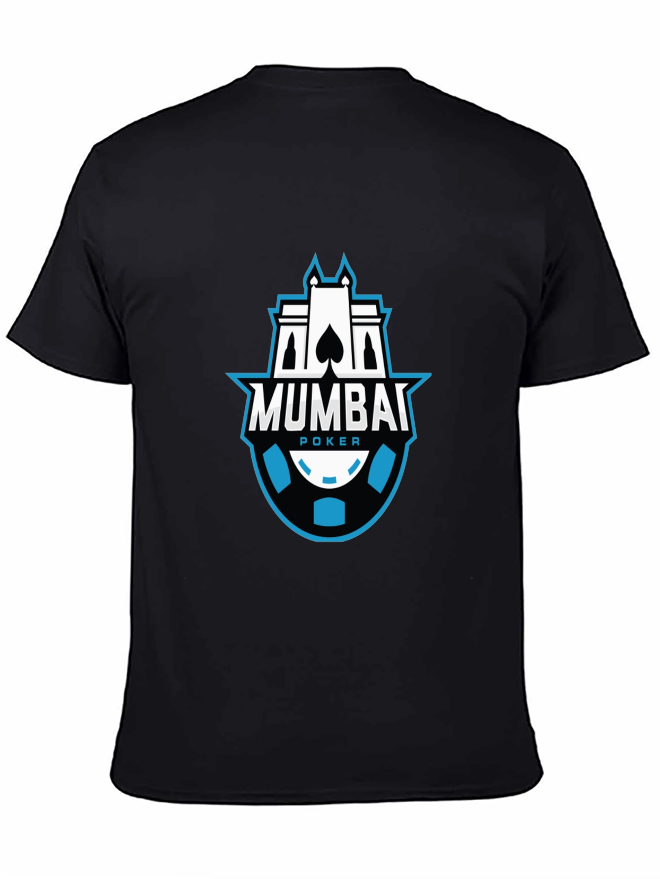 Mumbai Poker Black Graphic T-Shirt
