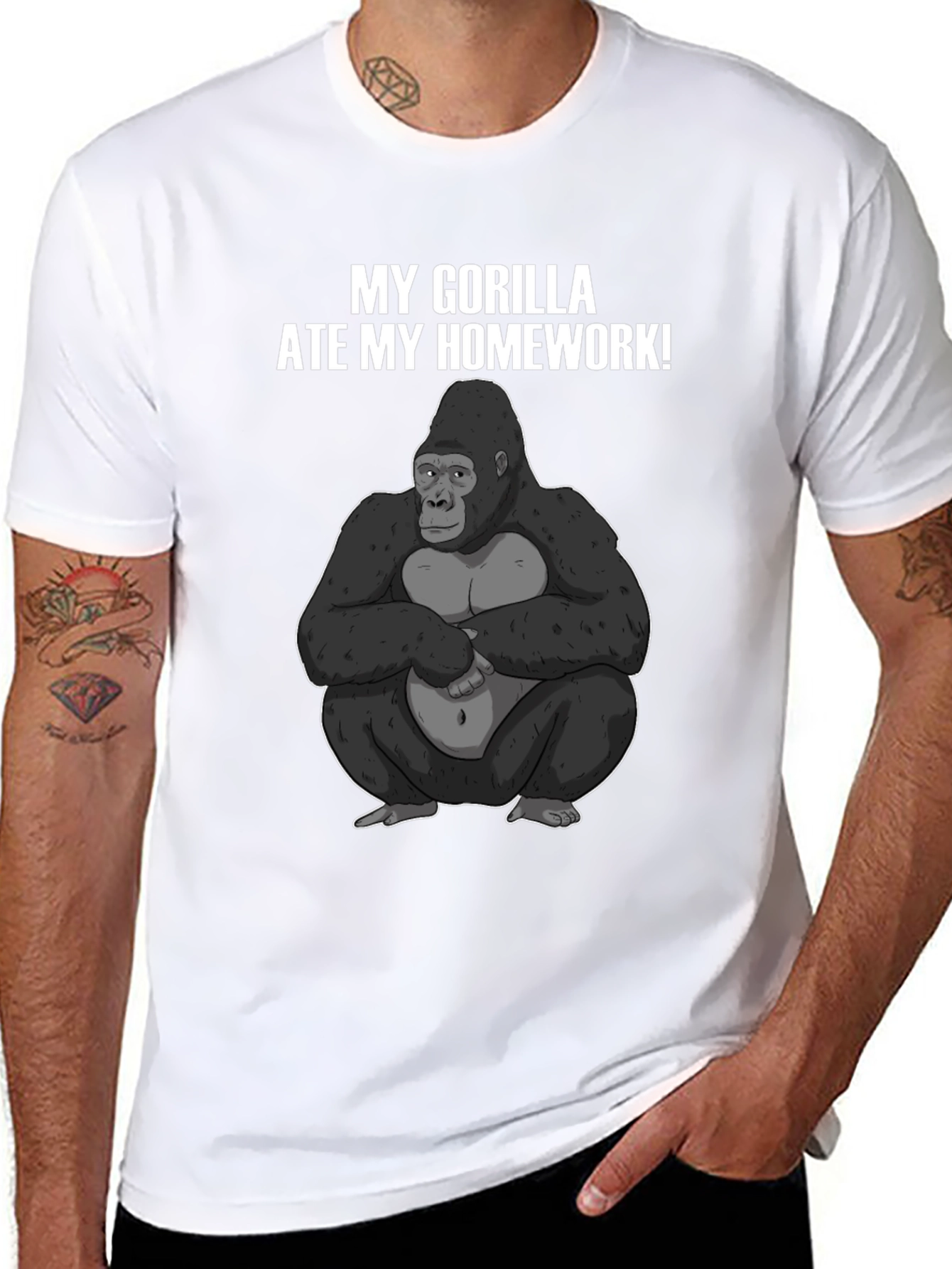 My Gorilla Ate My Homework T-Shirt