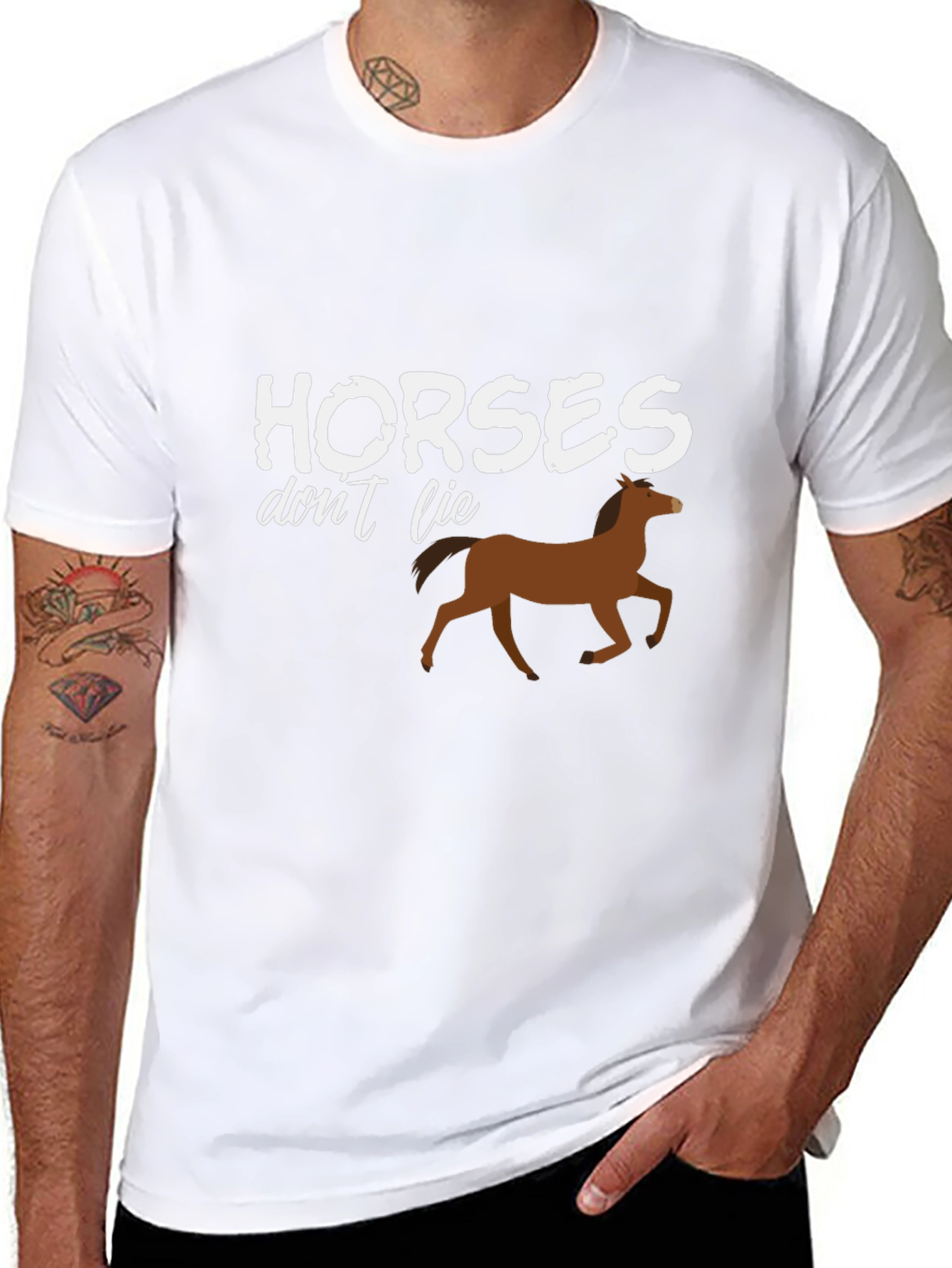Horses Dont Lie Graphic T-Shirt - Unisex